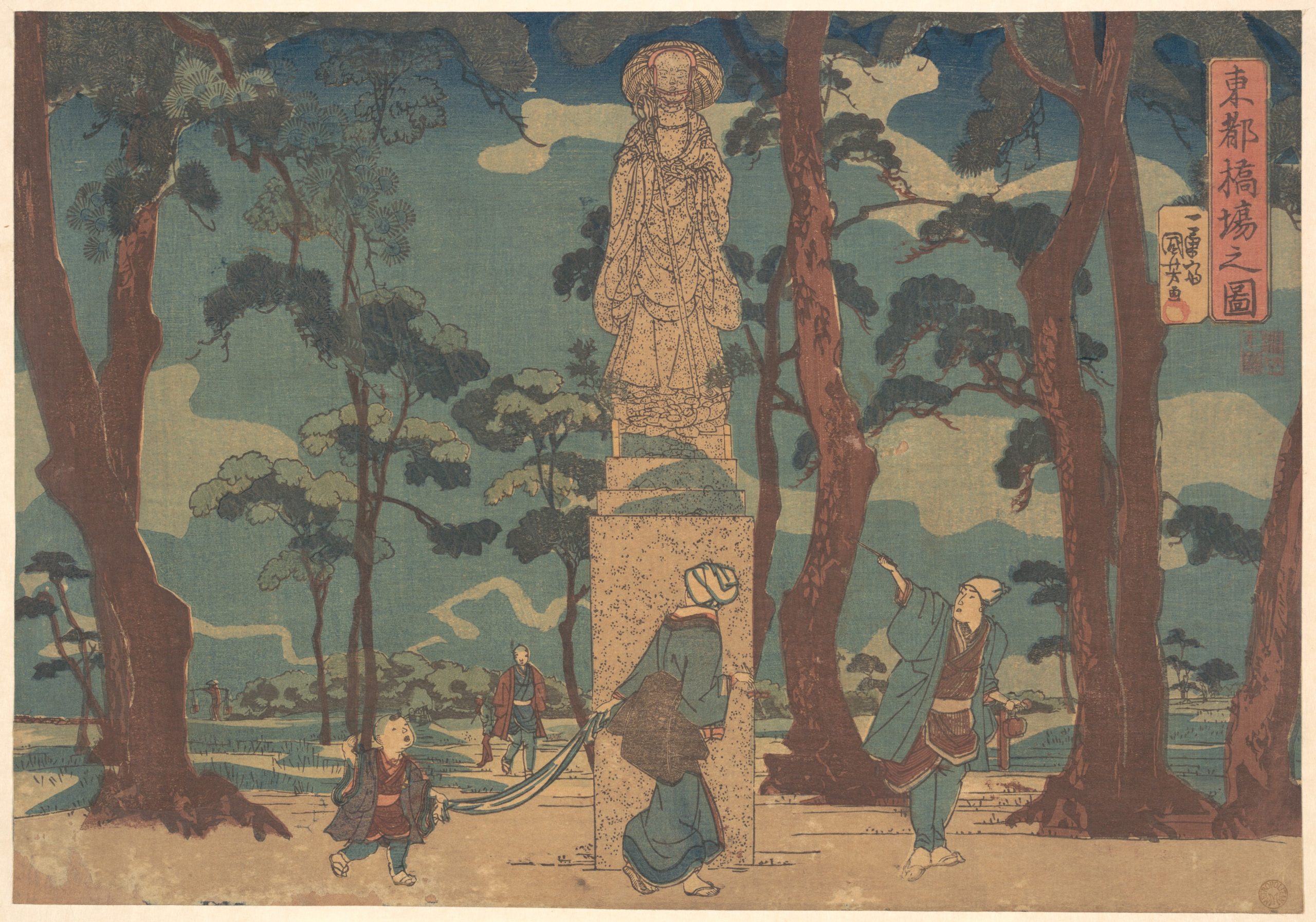 《东都桥场之图》（Famous Places in the Eastern Capital: Hashiba）｜歌川国芳 Utagawa Kuniyoshi｜江户时代，19世纪