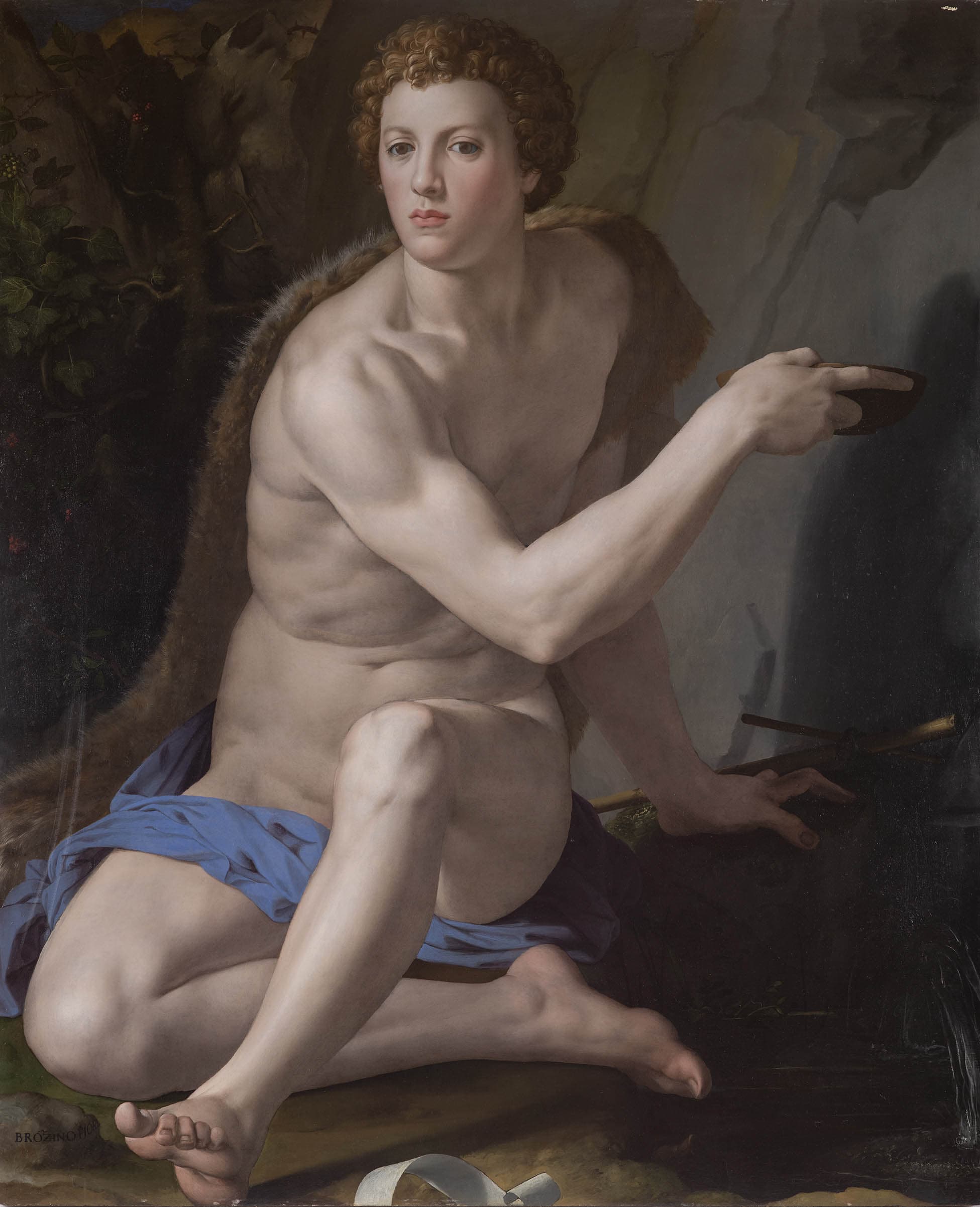 《乔瓦尼·德·美第奇化身施洗者圣约翰》（Giovanni de’ Medici as Saint John the Baptist）｜阿尼奥洛·布龙齐诺 Agnolo Bronzino｜约1560