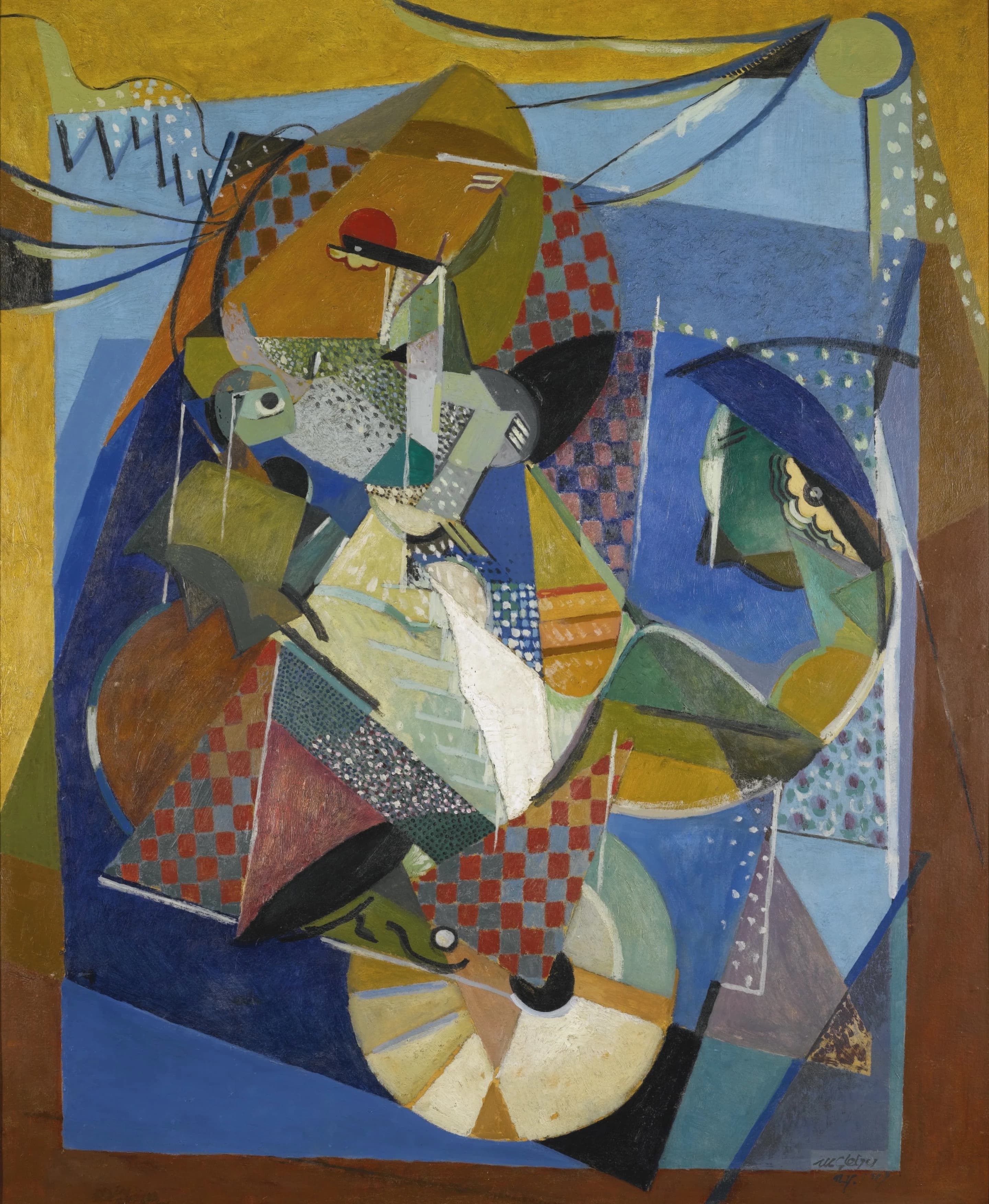 《杂耍剧场》（Vaudeville）｜阿尔贝·格莱兹 Albert Gleizes｜1917