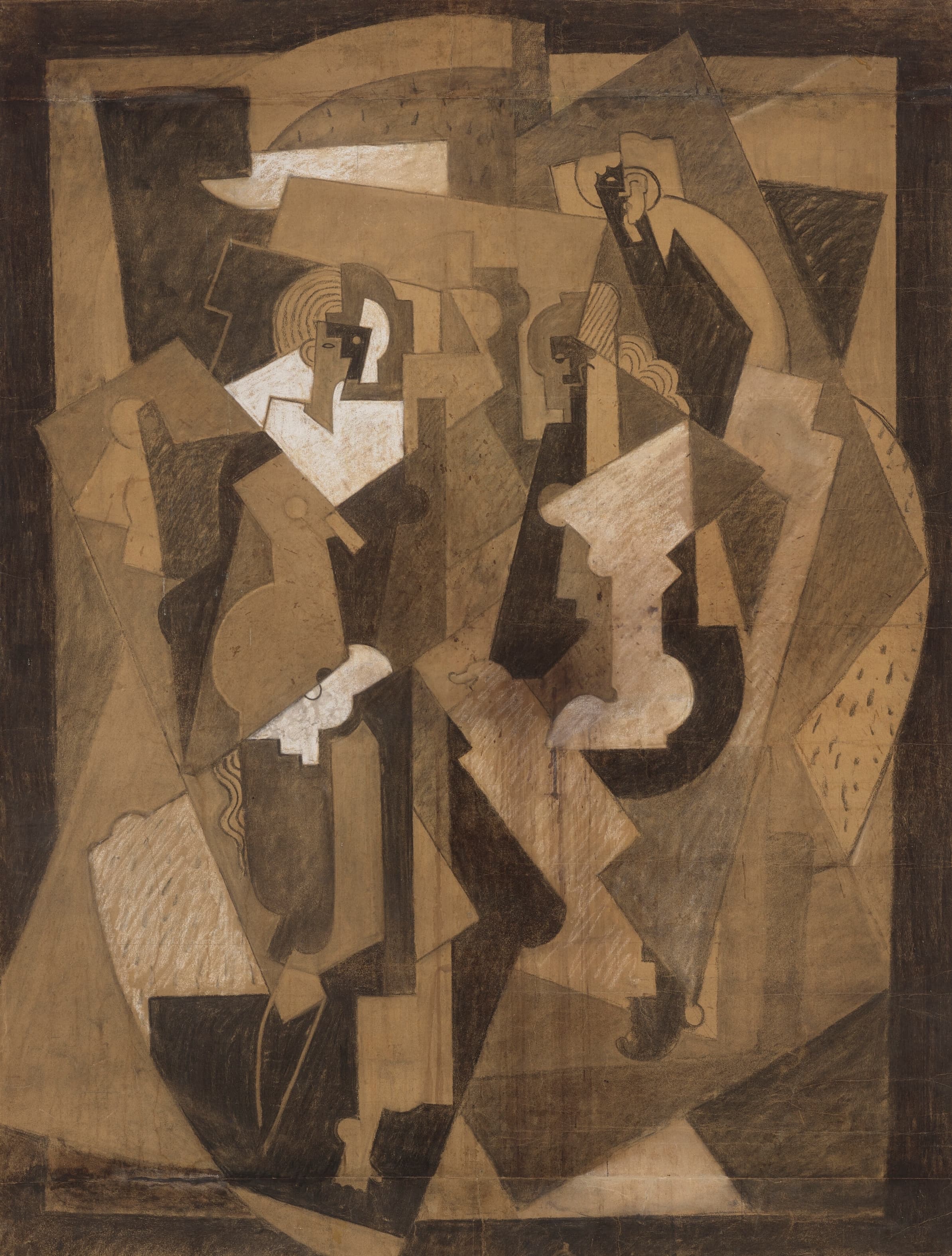 《三个人物的构成》（Composition with Three Figures）｜阿尔贝·格莱兹 Albert Gleizes｜约 1920