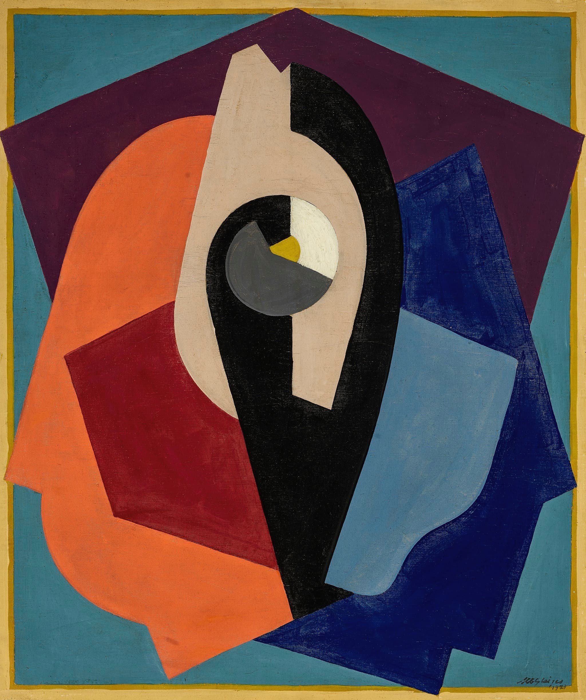 《构成，或物体绘画》（Composition, or Object Painting）｜阿尔贝·格莱兹 Albert Gleizes｜1921