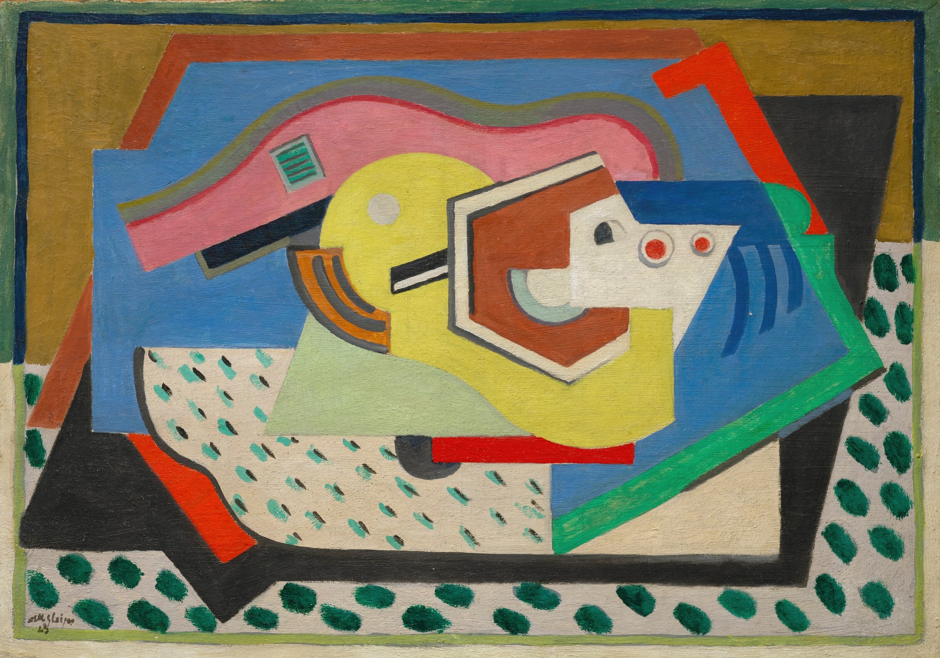 《无题（家庭图景）》（Untitled (Familiar Picture)）｜阿尔贝·格莱兹 Albert Gleizes｜1923