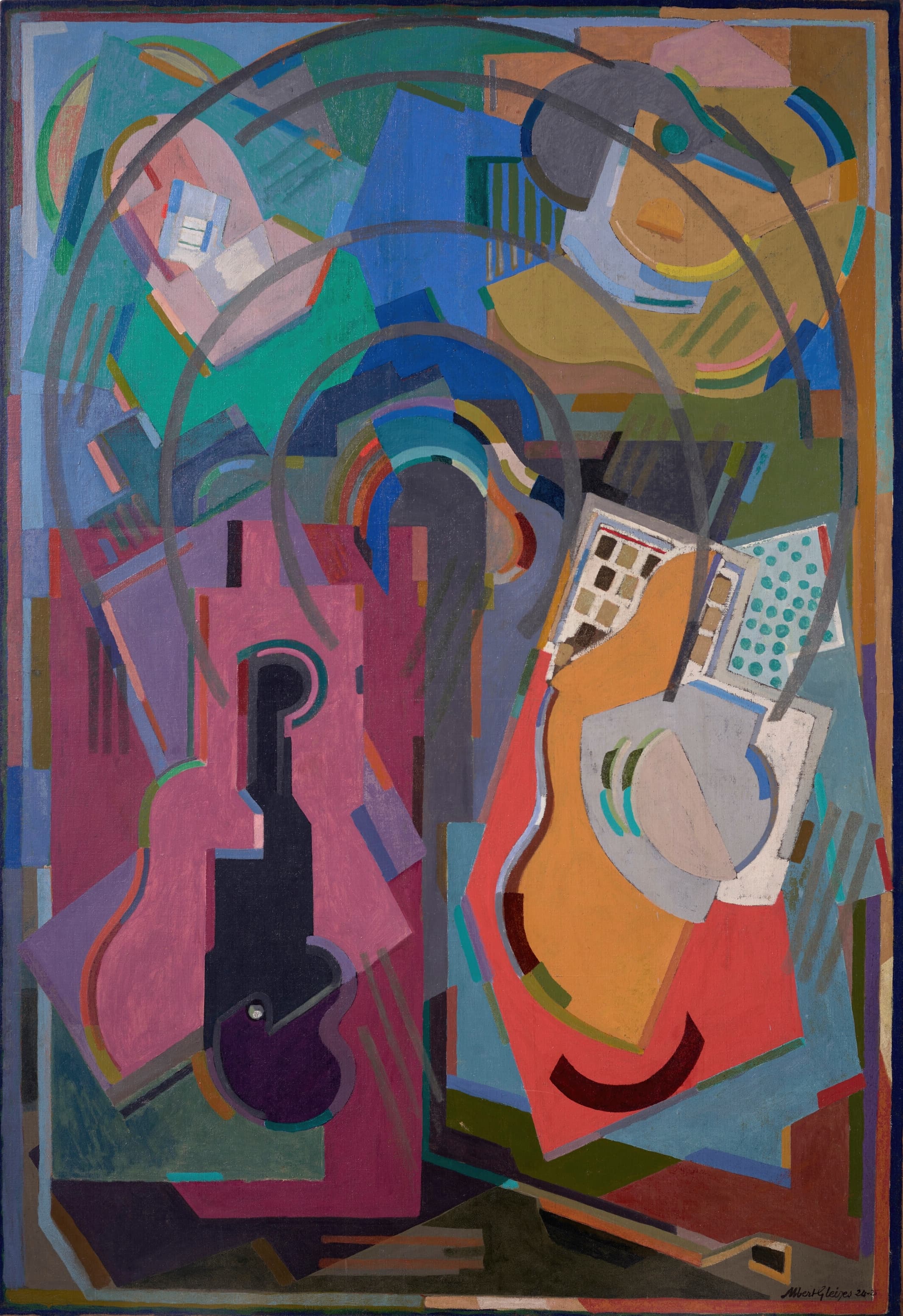《节奏构成：四元素》（Rhythmic Composition, Four Elements）｜阿尔贝·格莱兹 Albert Gleizes｜1924–25
