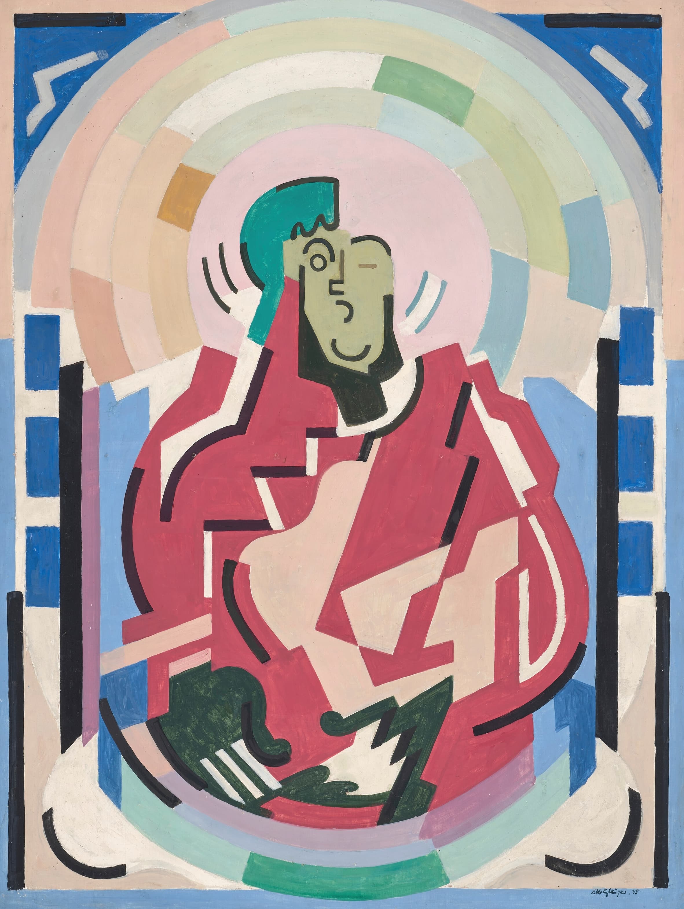 《人物，或构成》（Figure, or Composition）｜阿尔贝·格莱兹 Albert Gleizes｜1935