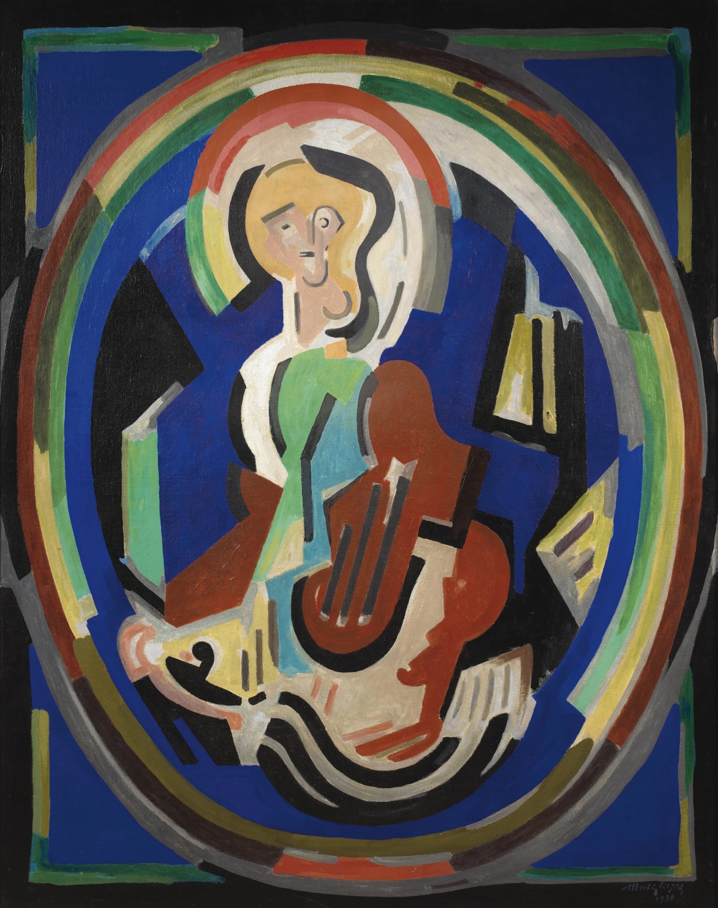 《荣光中的人物》（Figure in Glory）｜阿尔贝·格莱兹 Albert Gleizes｜1936