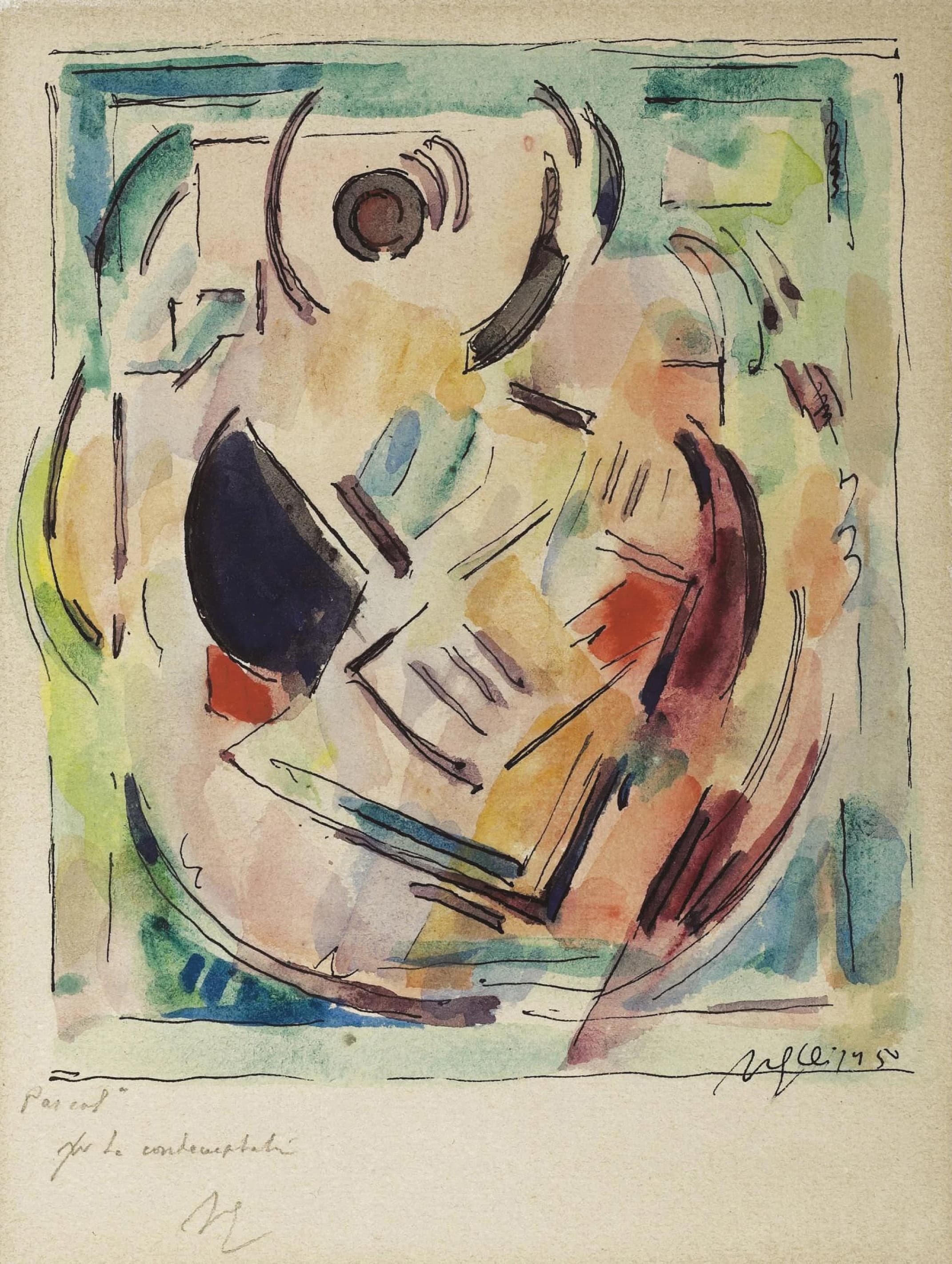 《构成》（Composition）｜阿尔贝·格莱兹 Albert Gleizes｜约 1950