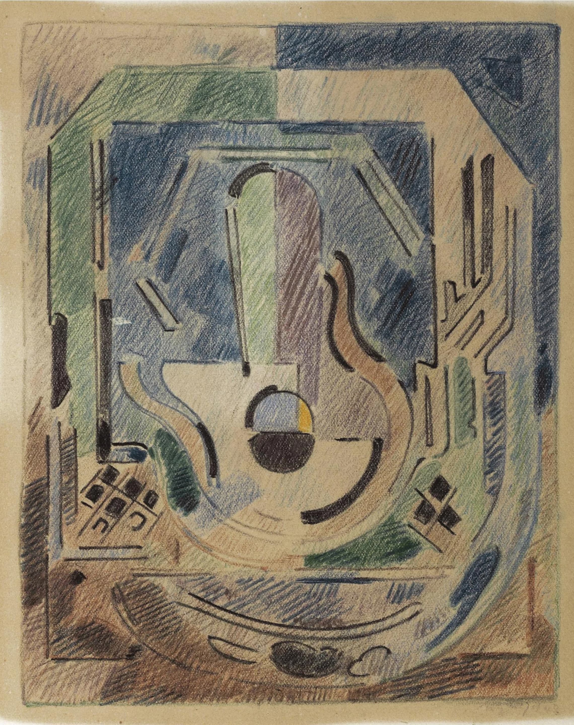 《构成》（Composition）｜阿尔贝·格莱兹 Albert Gleizes｜约 1950