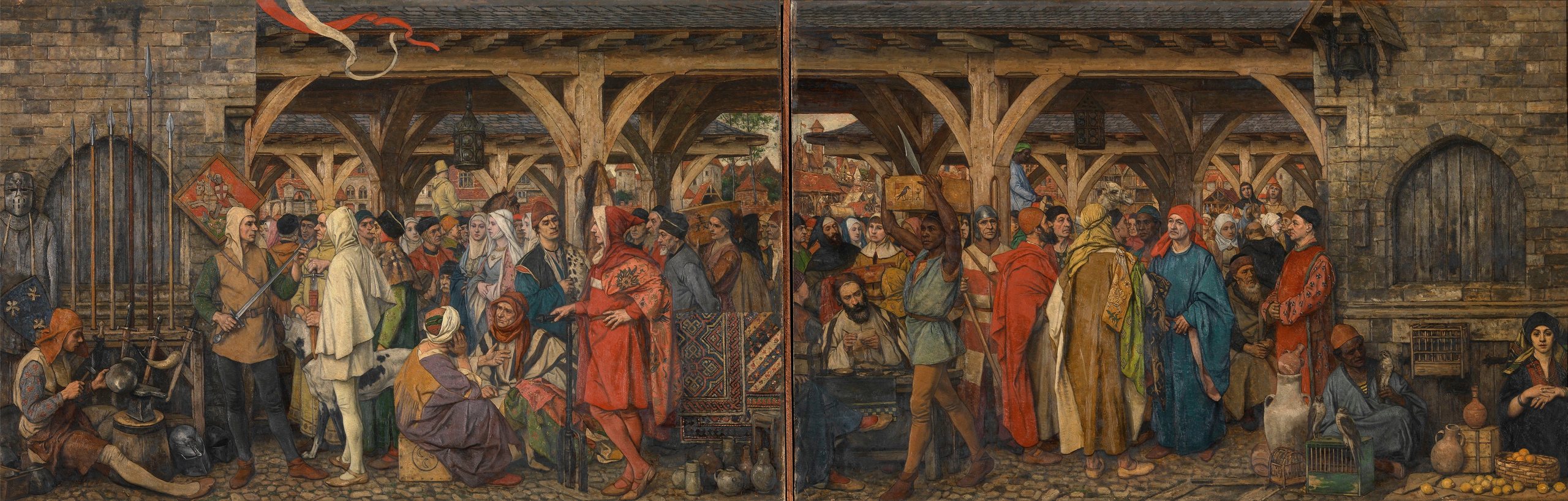 《年度集市》（The Annual Fair）｜阿尔布雷希特·德·弗里恩特 Albrecht De Vriendt｜1900