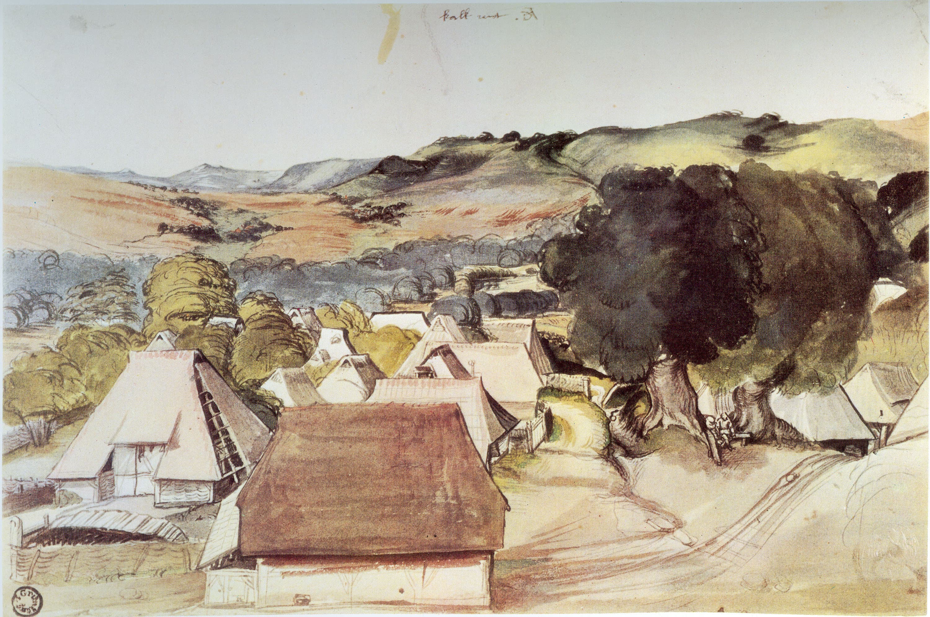 《卡尔克罗伊特风景》（View of Kalchreut）｜阿尔布雷希特·丢勒 Albrecht Dürer｜1511