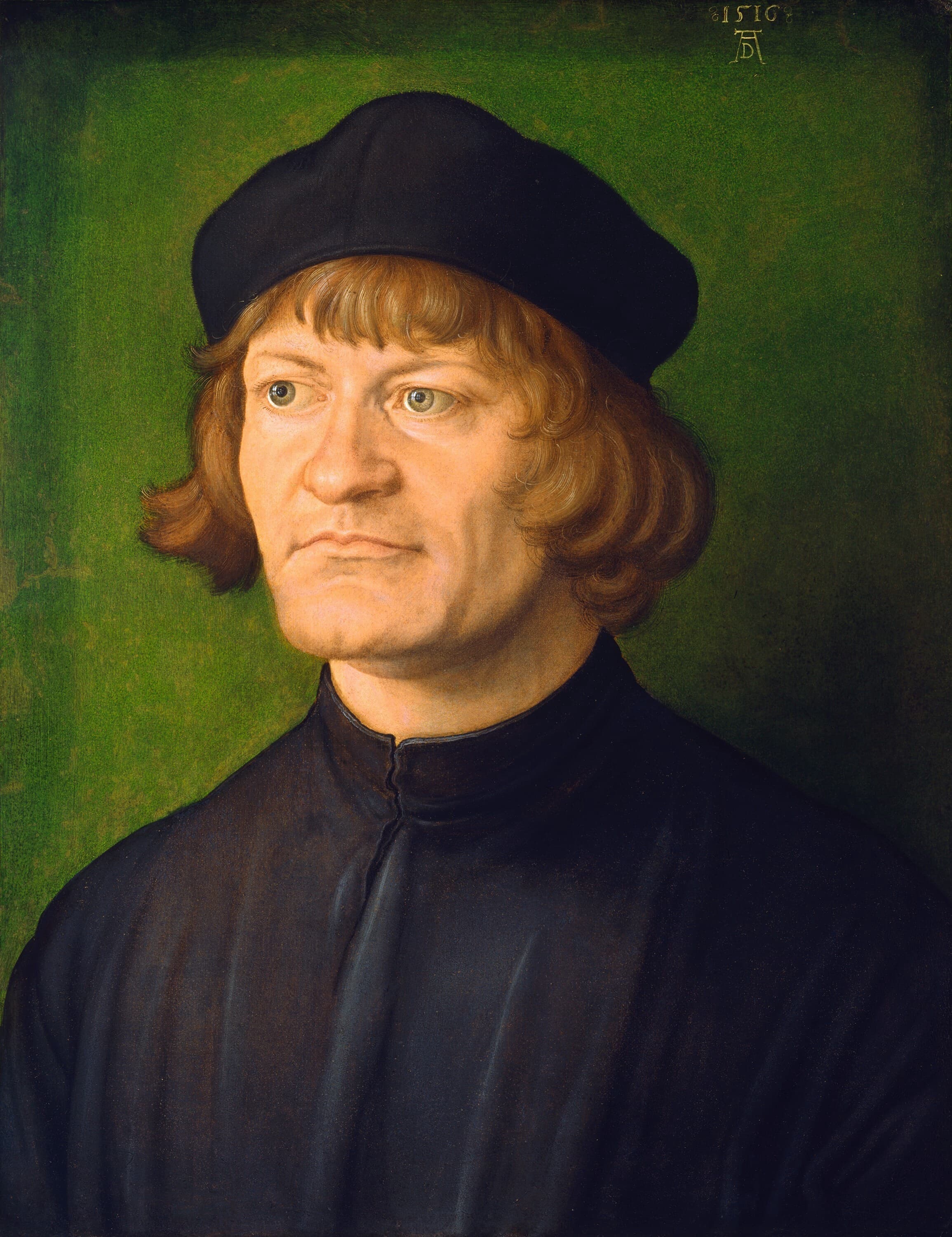 《神职人员肖像》（Portrait of a Cleric）｜阿尔布雷希特·丢勒 Albrecht Dürer｜1516