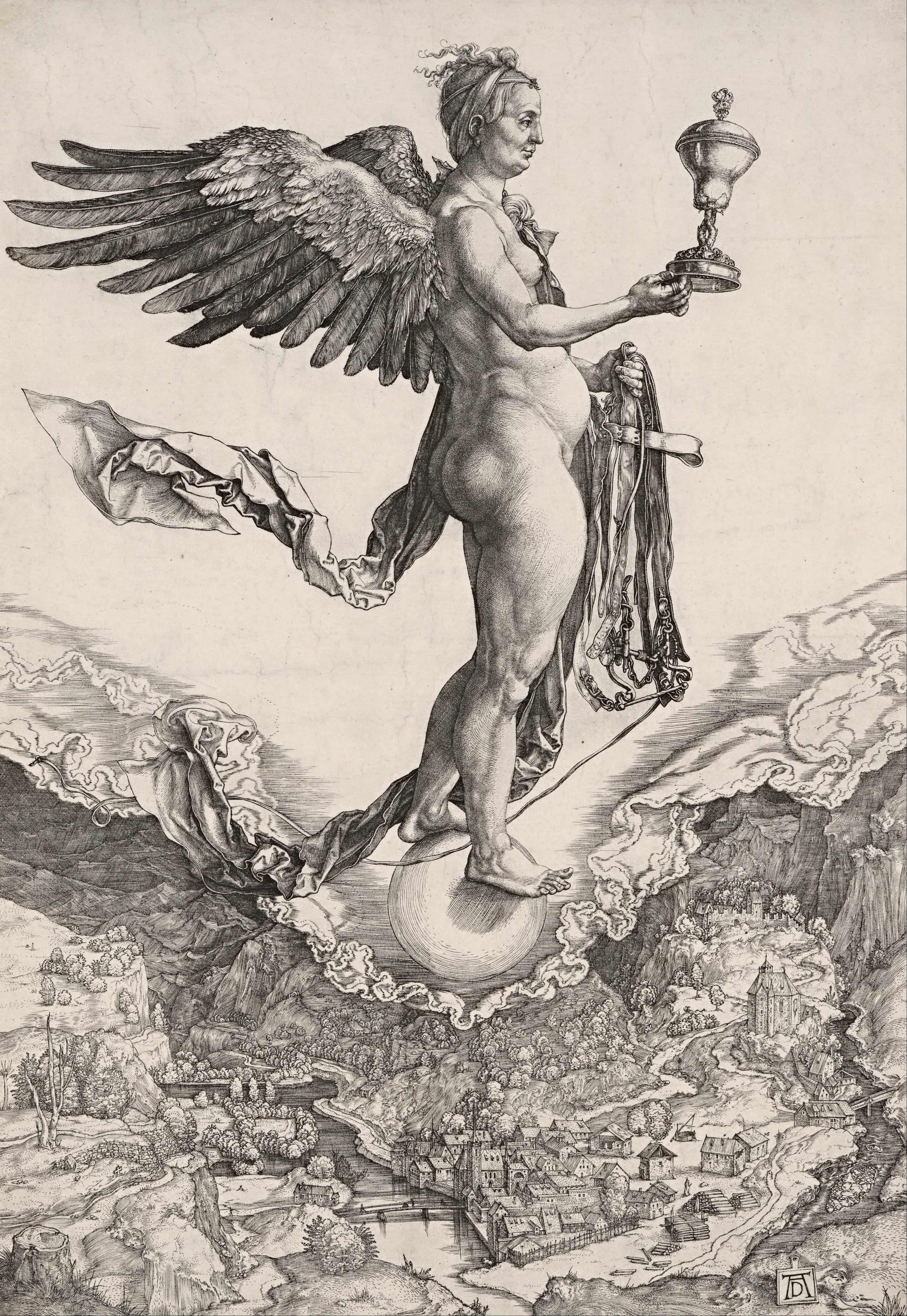 《涅墨西斯（大命运女神）》（Nemesis (The Great Fortune)）｜阿尔布雷希特·丢勒 Albrecht Dürer｜1503