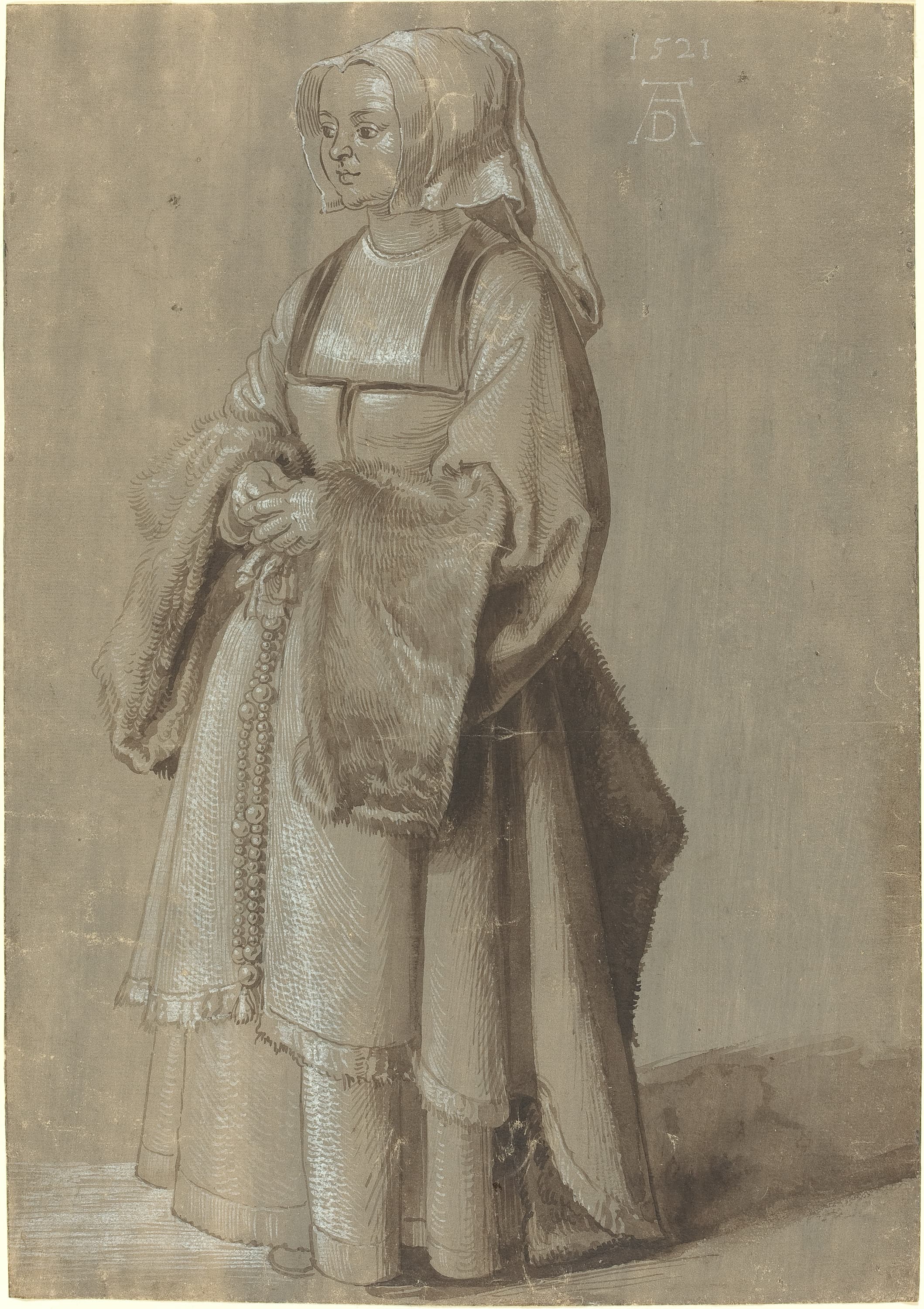 《新月圣母》（Crescent Madonna）｜阿尔布雷希特·丢勒 Albrecht Dürer｜1514