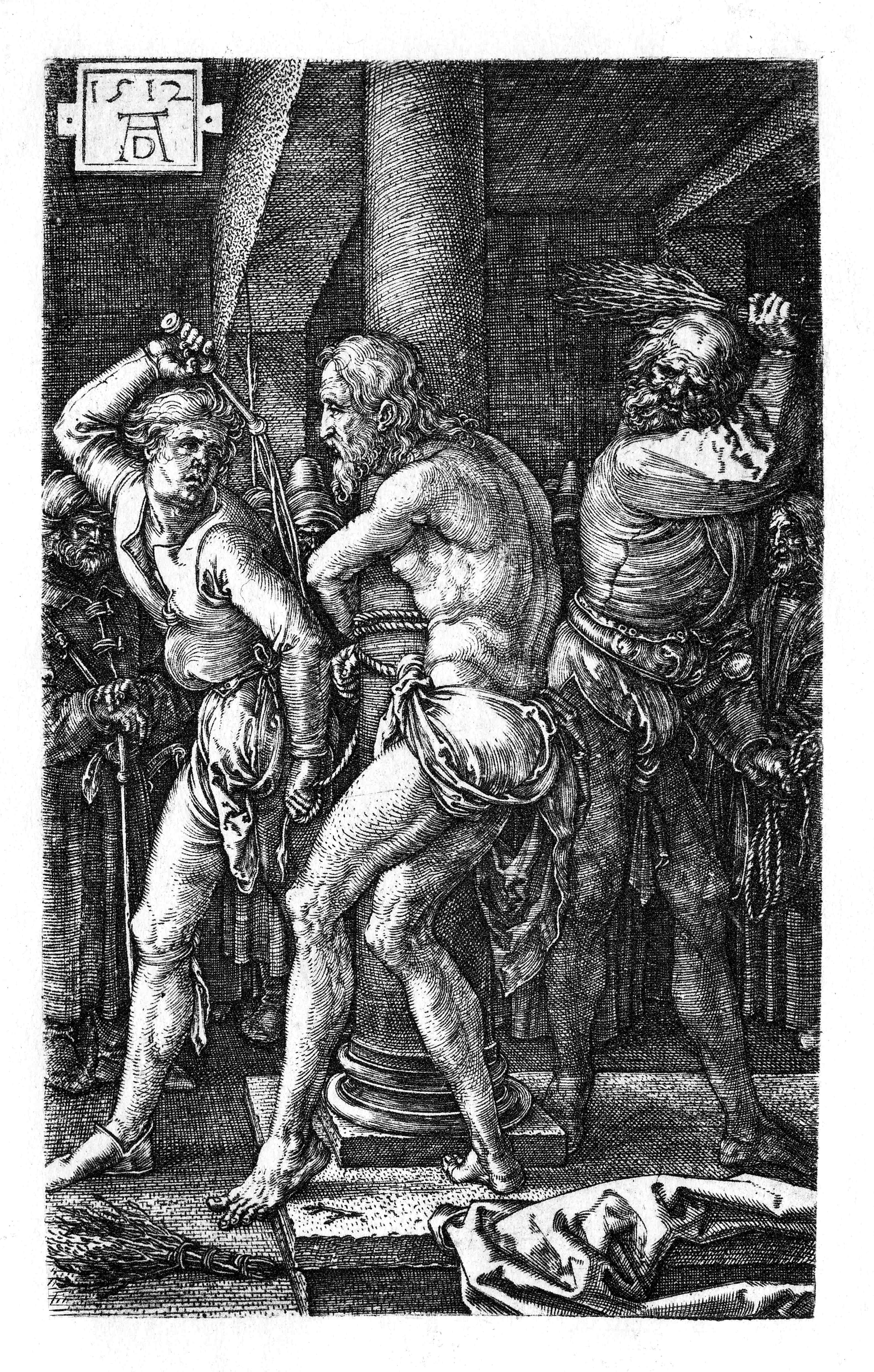 《鞭打基督》（Flagellation）｜阿尔布雷希特·丢勒 Albrecht Dürer｜1512
