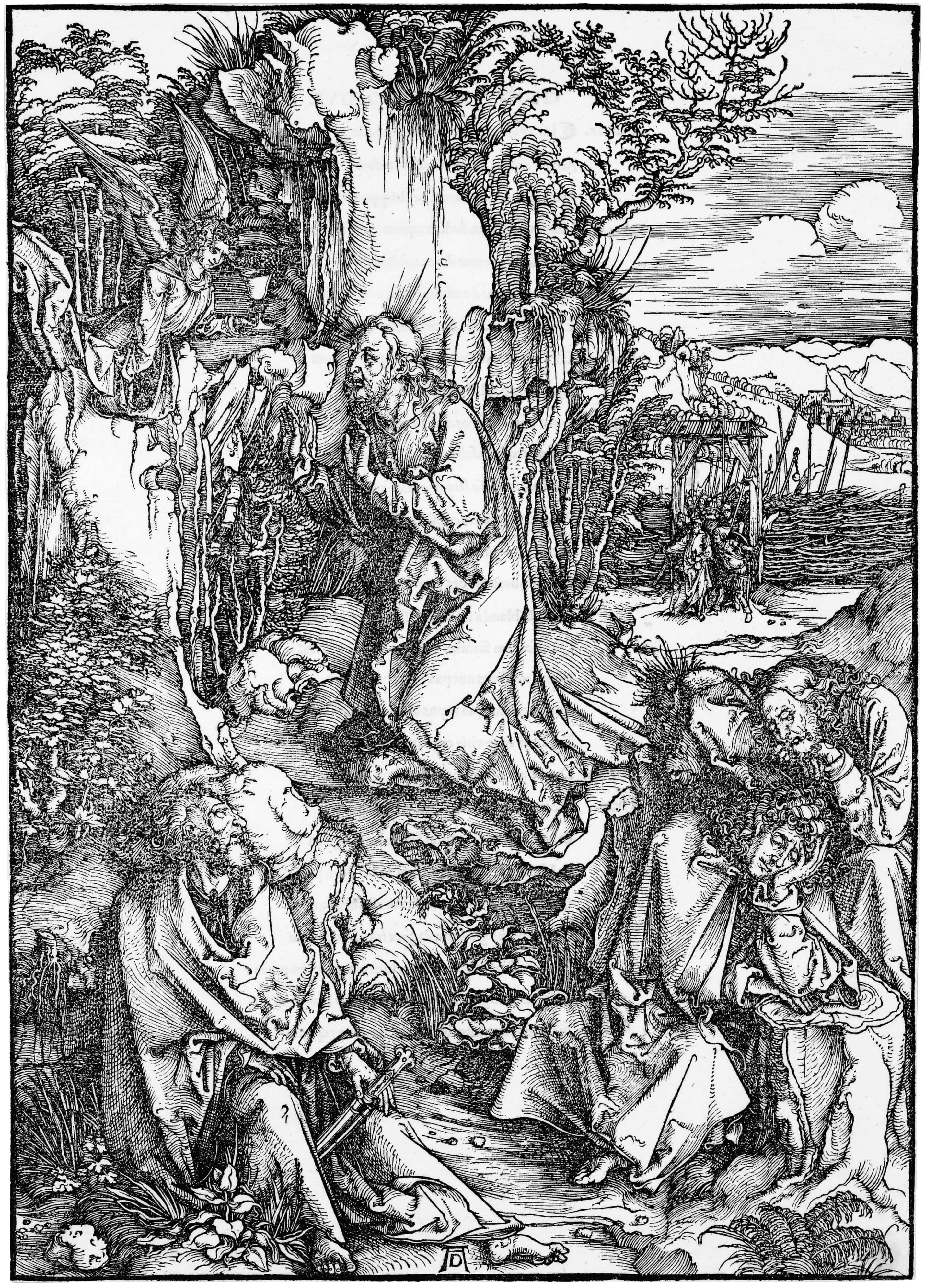《橄榄山上的基督》（Christ on the Mount of Olives）｜阿尔布雷希特·丢勒 Albrecht Dürer｜1510