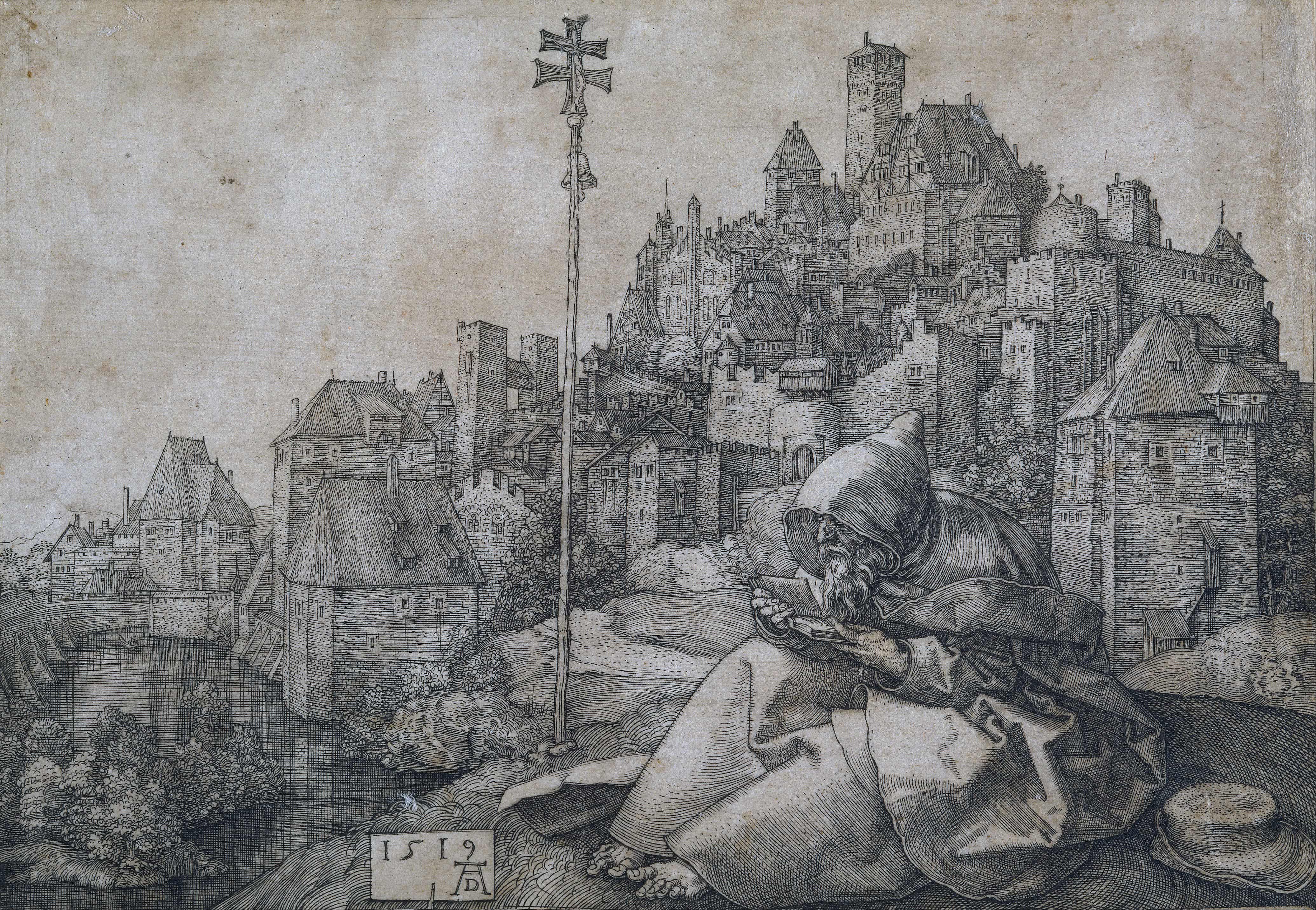 《圣安东尼》（St. Anthony）｜阿尔布雷希特·丢勒 Albrecht Dürer｜1519