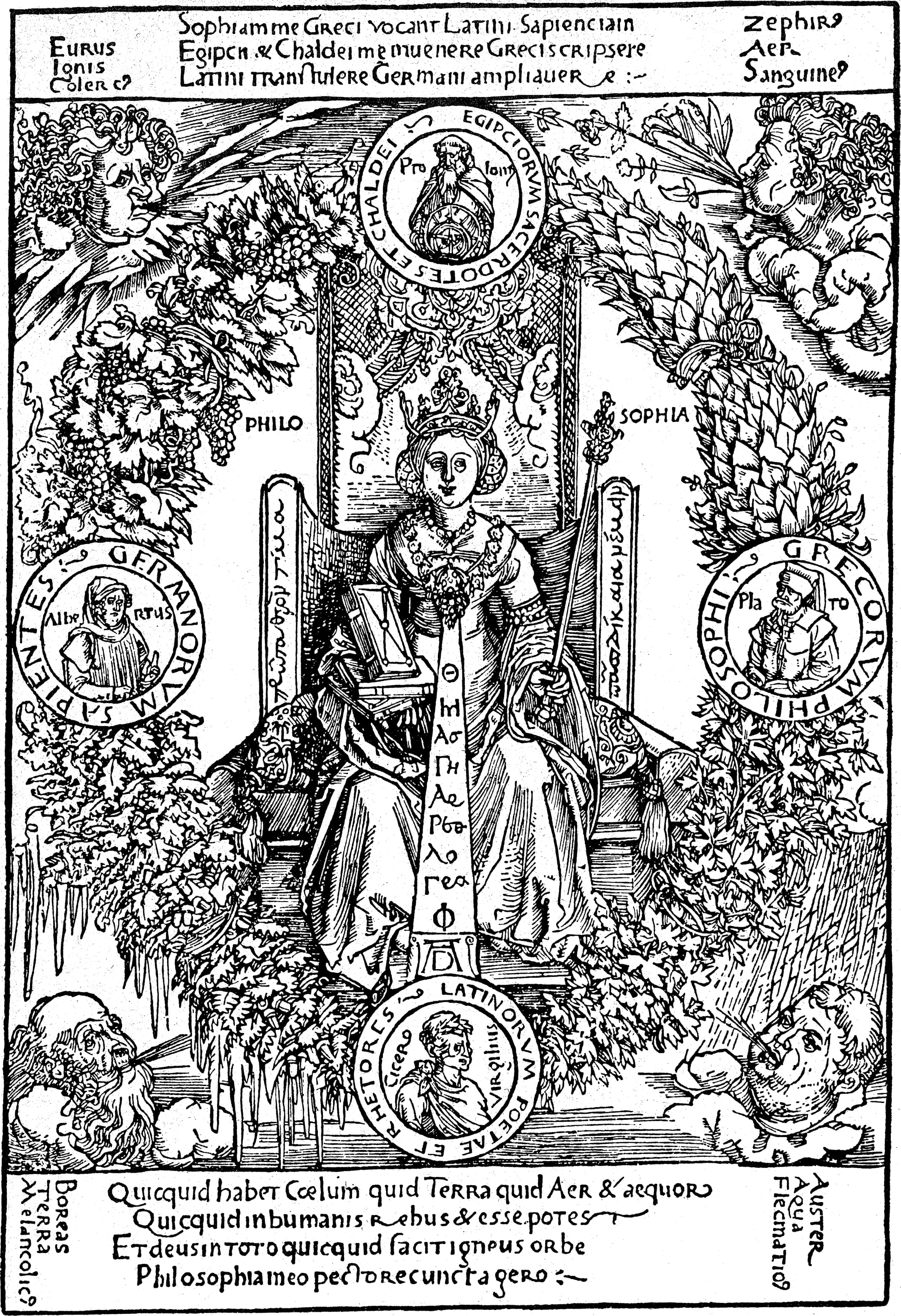 《哲学的拟人像》（Philosophia (personification of philosophy)）｜阿尔布雷希特·丢勒 Albrecht Dürer｜1502