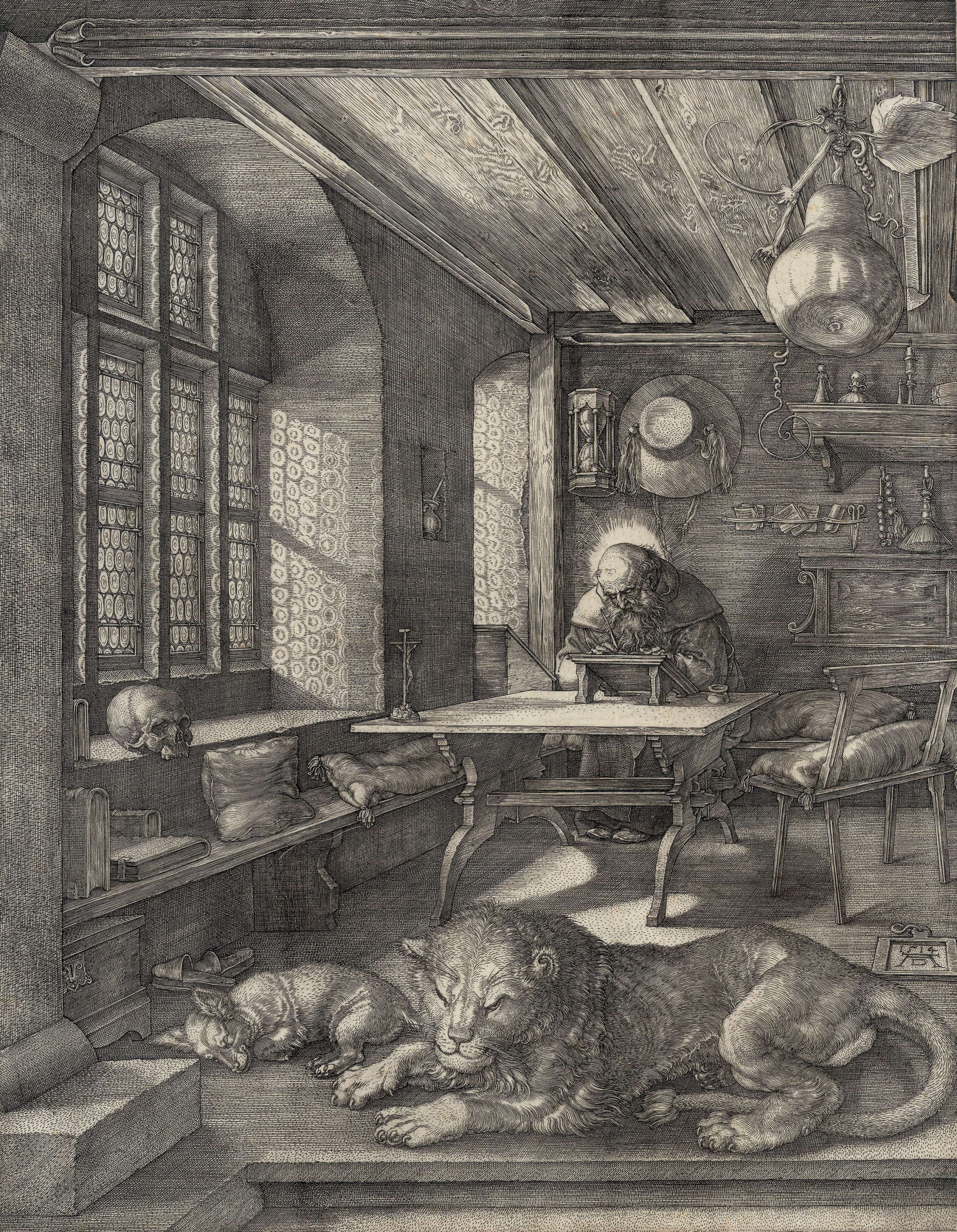 《书斋中的圣哲罗姆》（St. Jerome in his Study）｜阿尔布雷希特·丢勒 Albrecht Dürer｜1514