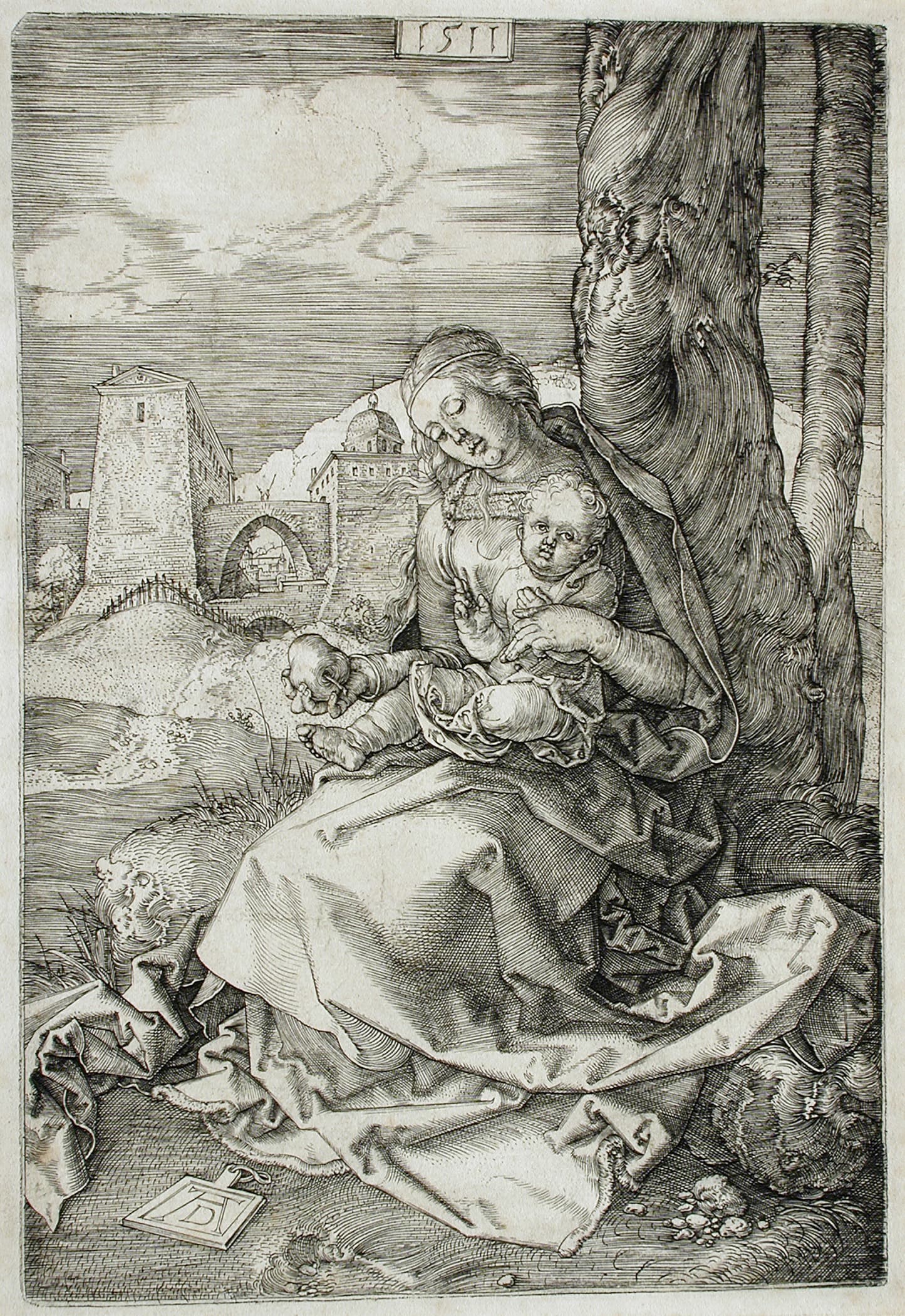 《梨子圣母》（Mary with a pear）｜阿尔布雷希特·丢勒 Albrecht Dürer｜1511