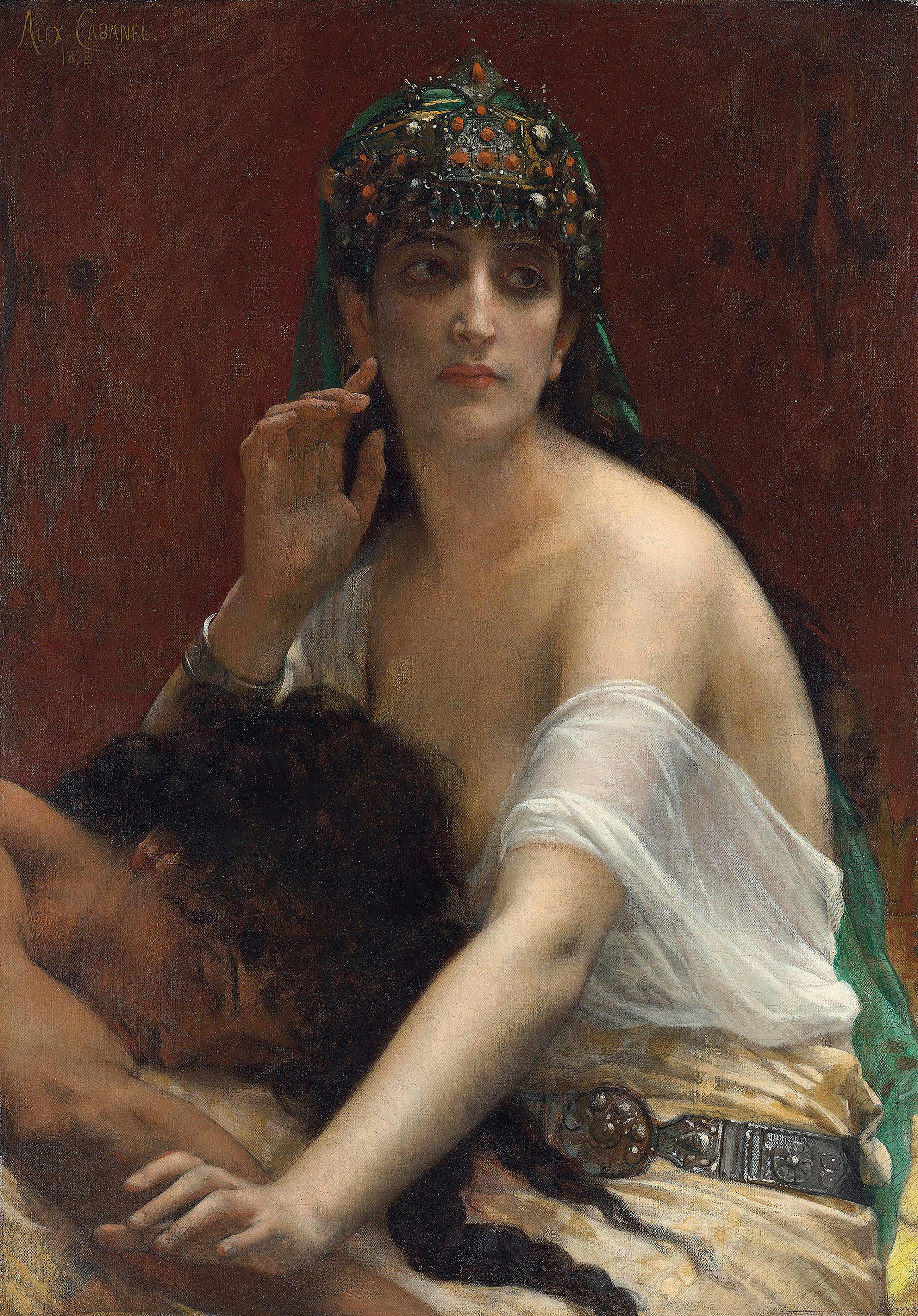 《参孙和大利拉》（Samson And Delilah）｜亚历山大·卡巴内尔 Alexandre Cabanel｜1878