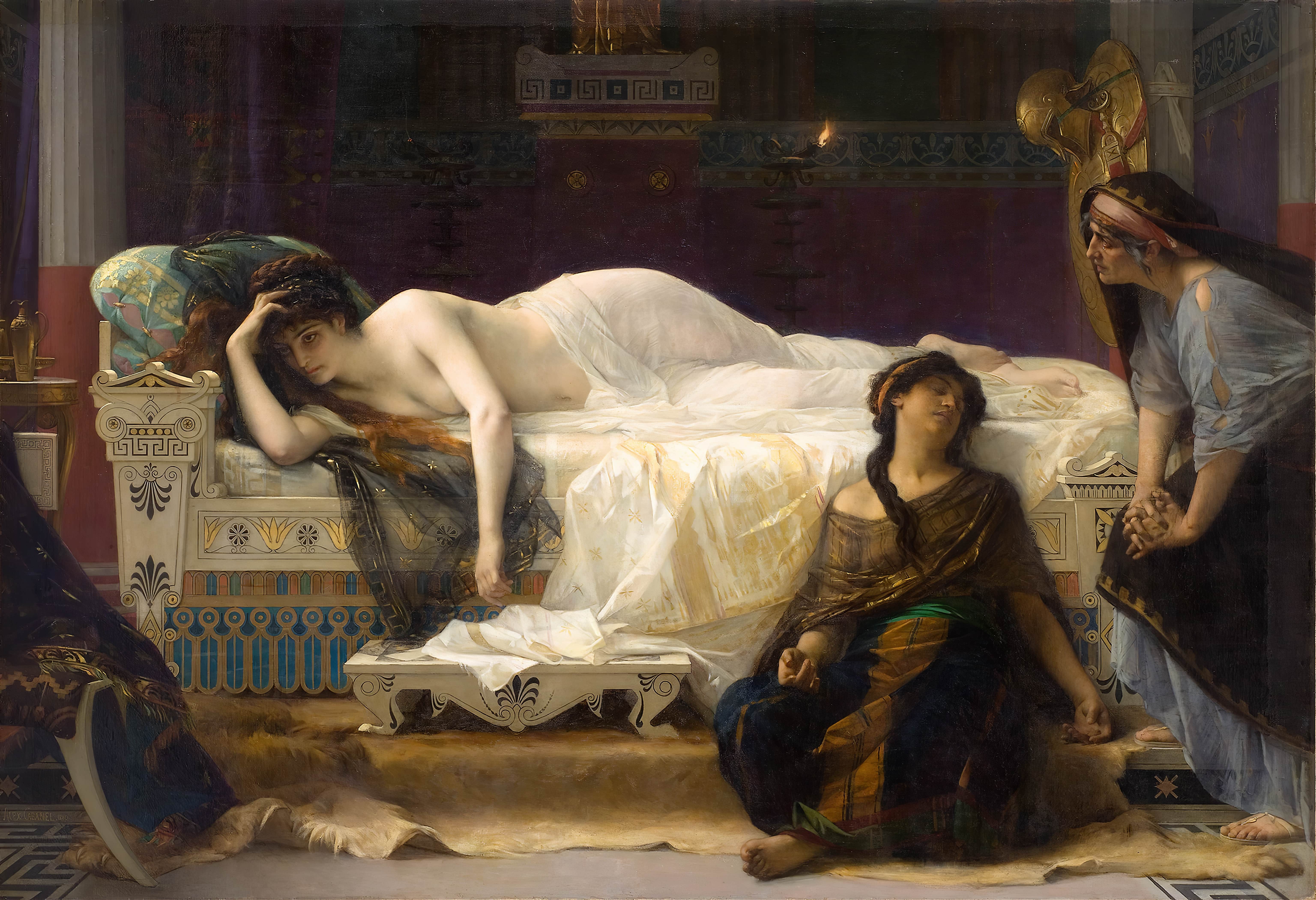 《费德拉》（Phaedra）｜亚历山大·卡巴内尔 Alexandre Cabanel｜1880