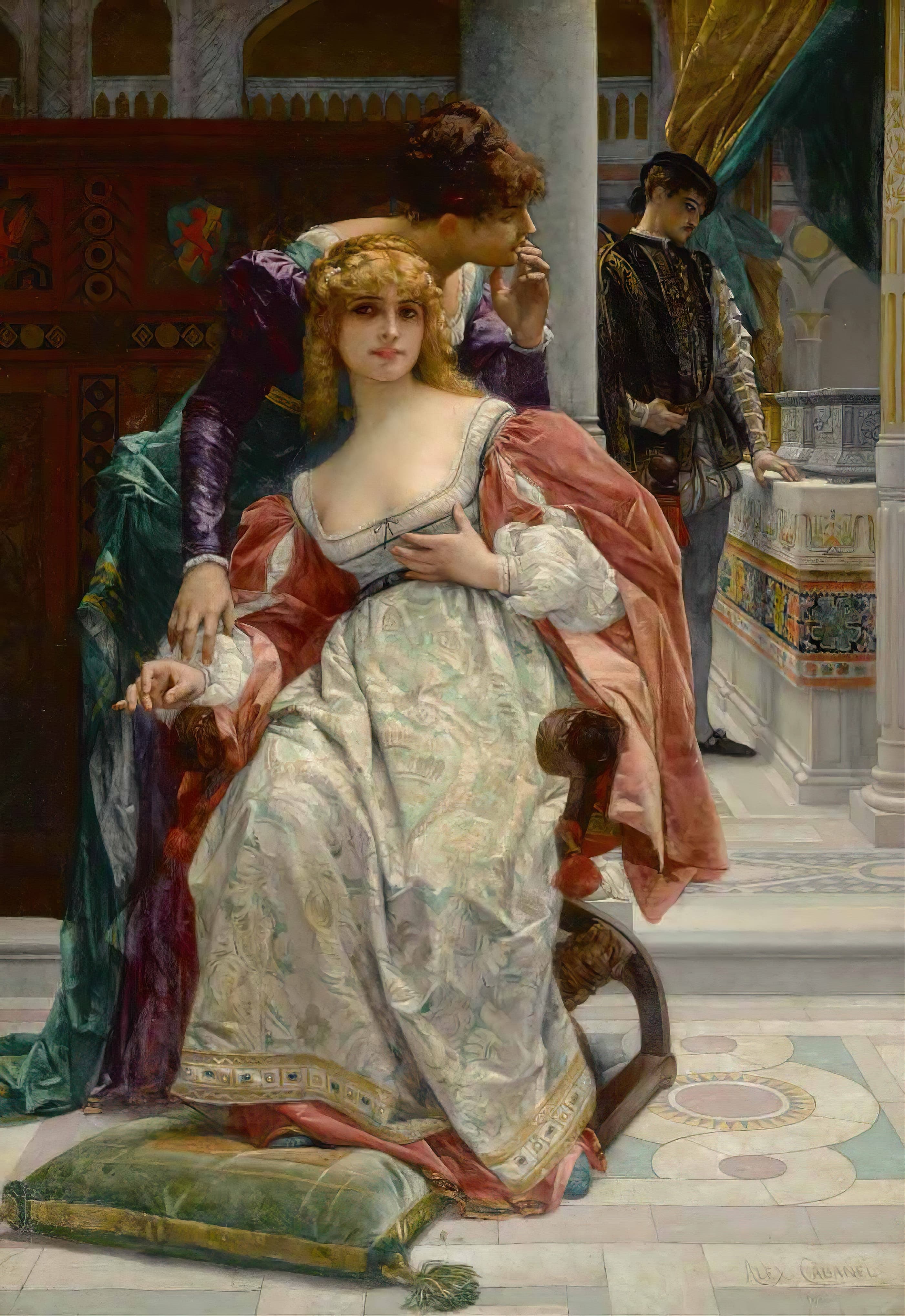 《美丽的波西娅》（Beautiful Portia）｜亚历山大·卡巴内尔 Alexandre Cabanel｜1886