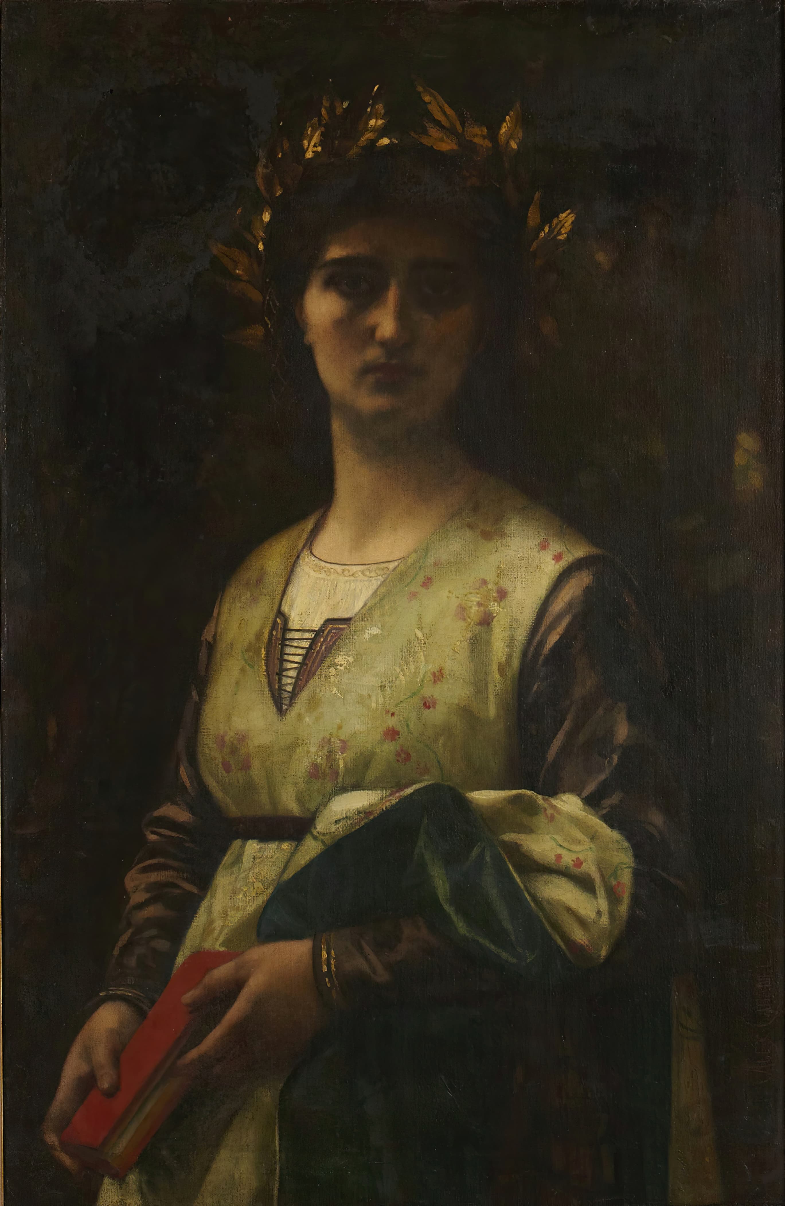《彼特拉克笔下的劳拉》（Petrarch’s Laura）｜亚历山大·卡巴内尔 Alexandre Cabanel｜不明