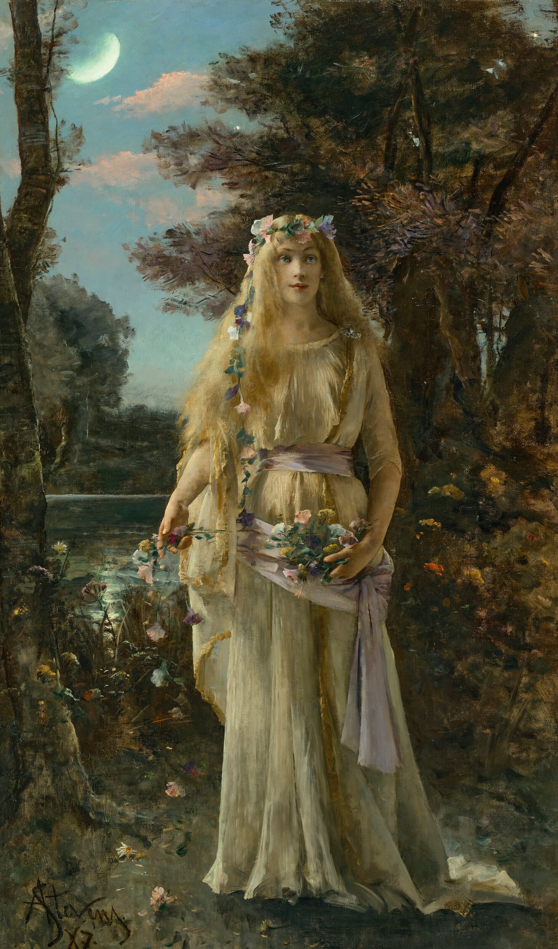 《奥菲莉亚 奥菲莉亚》（Ophelia Ophelia）｜阿尔弗雷德·史蒂文斯 Alfred Stevens｜1887