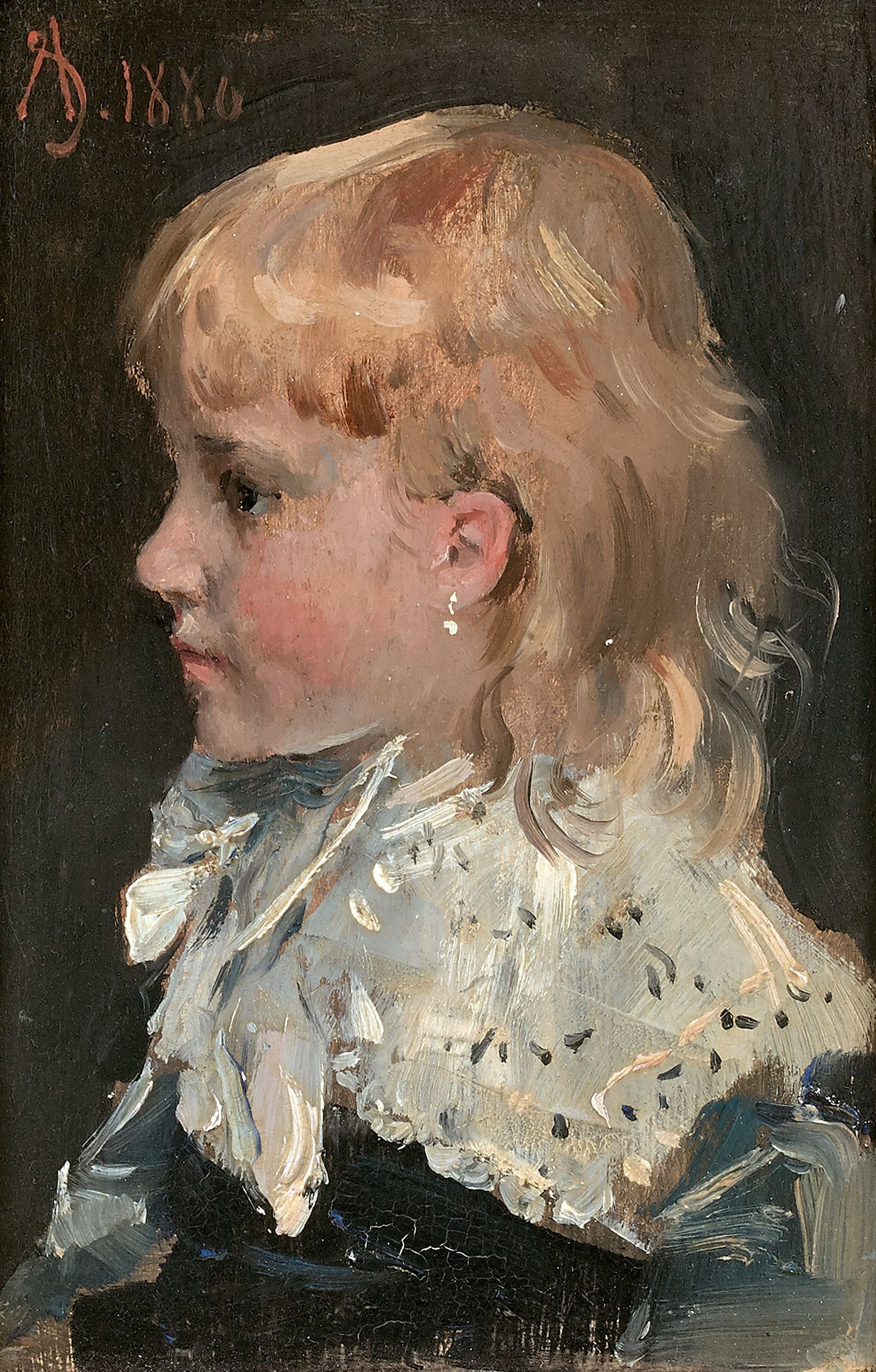 《爱丽丝甘比的肖像》（Portrait of Alice Gamby）｜阿尔弗雷德·史蒂文斯 Alfred Stevens｜不明