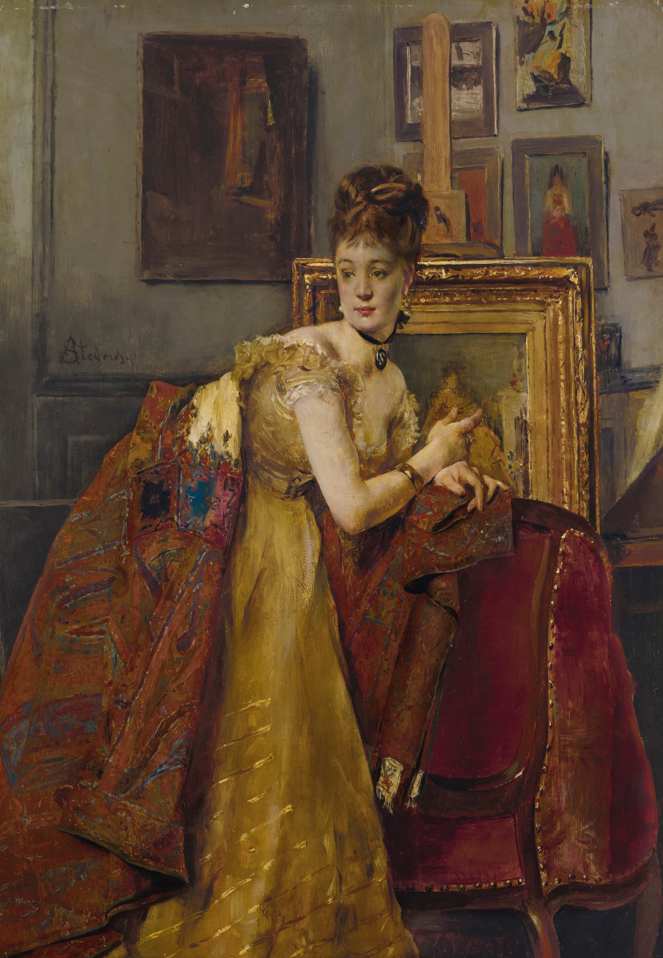 《舞会厕所》（The Prom Toilet）｜阿尔弗雷德·史蒂文斯 Alfred Stevens｜不明