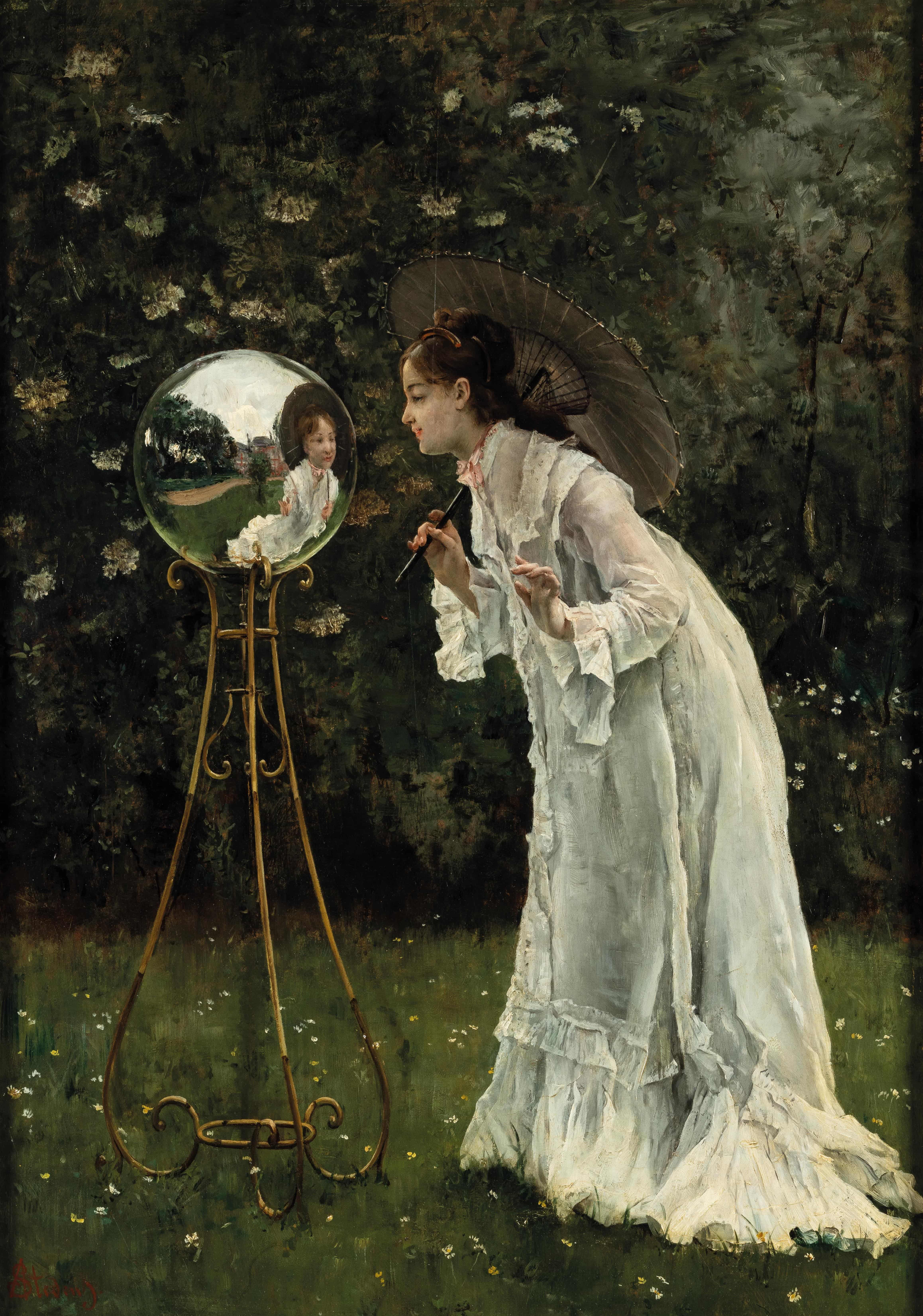《银球》（The Silver Ball）｜阿尔弗雷德·史蒂文斯 Alfred Stevens｜不明