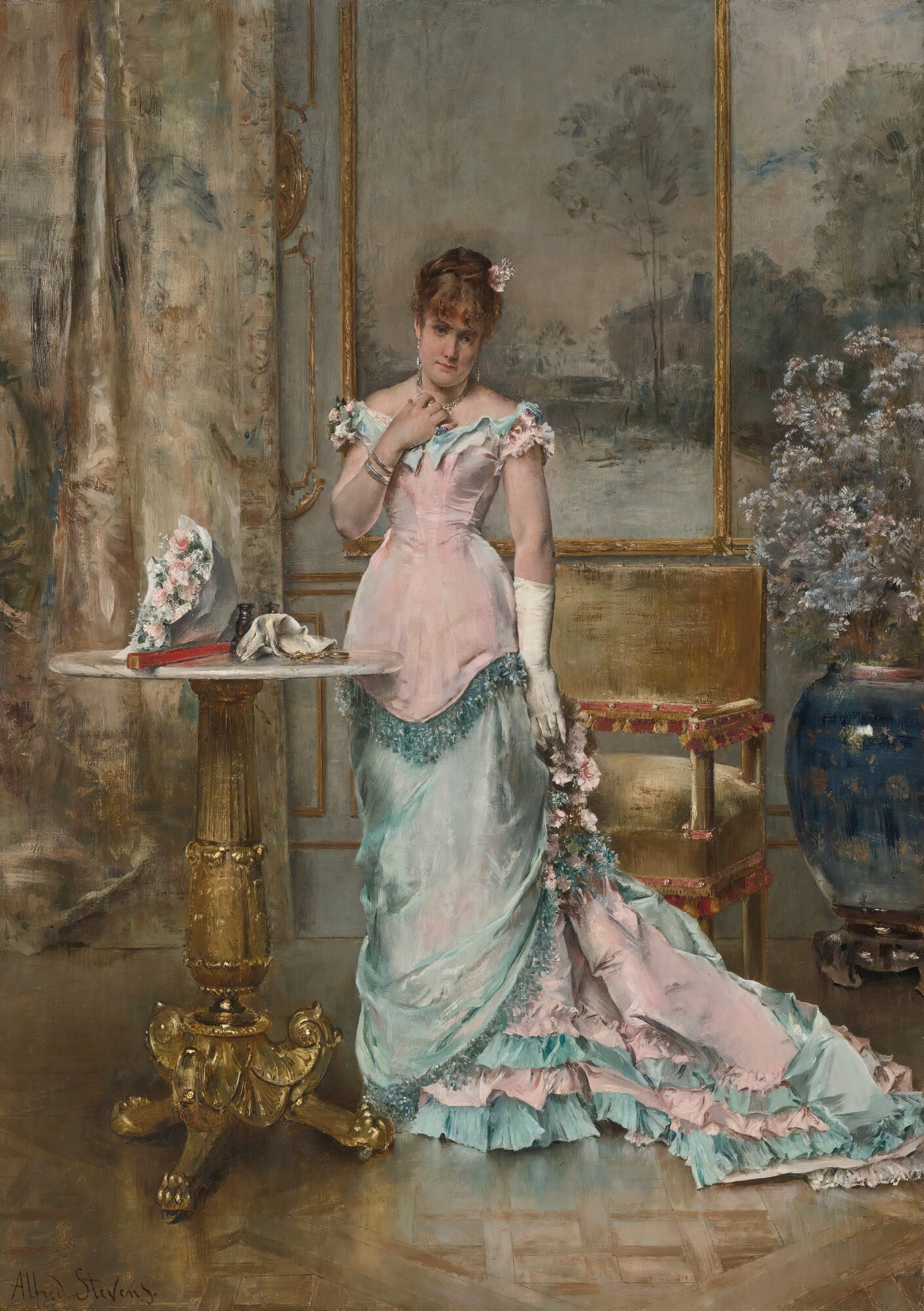 《球前的等待》（The Wait Before the Ball）｜阿尔弗雷德·史蒂文斯 Alfred Stevens｜不明