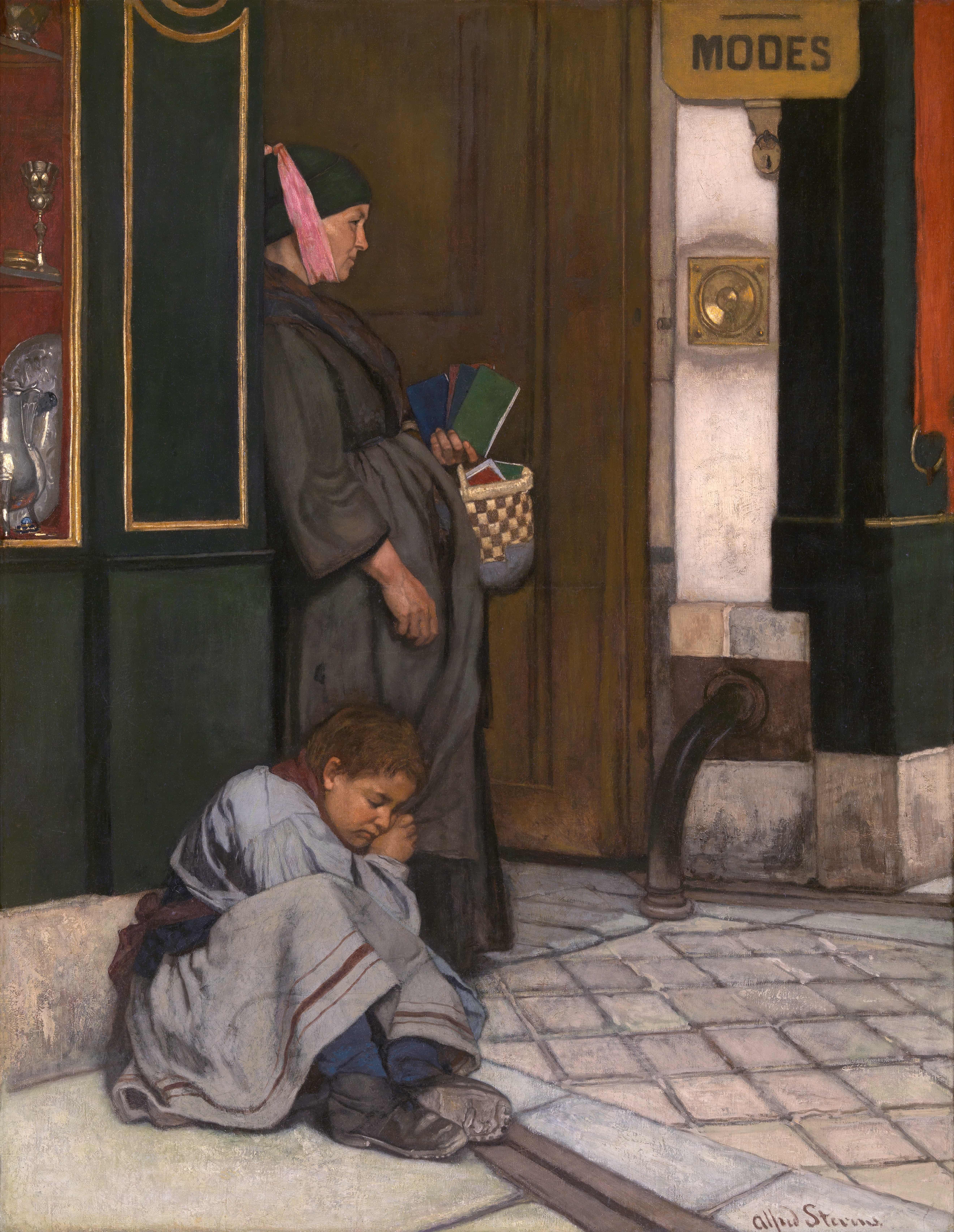 《所谓流浪》（What Is Called Vagrancy）｜阿尔弗雷德·史蒂文斯 Alfred Stevens｜不明