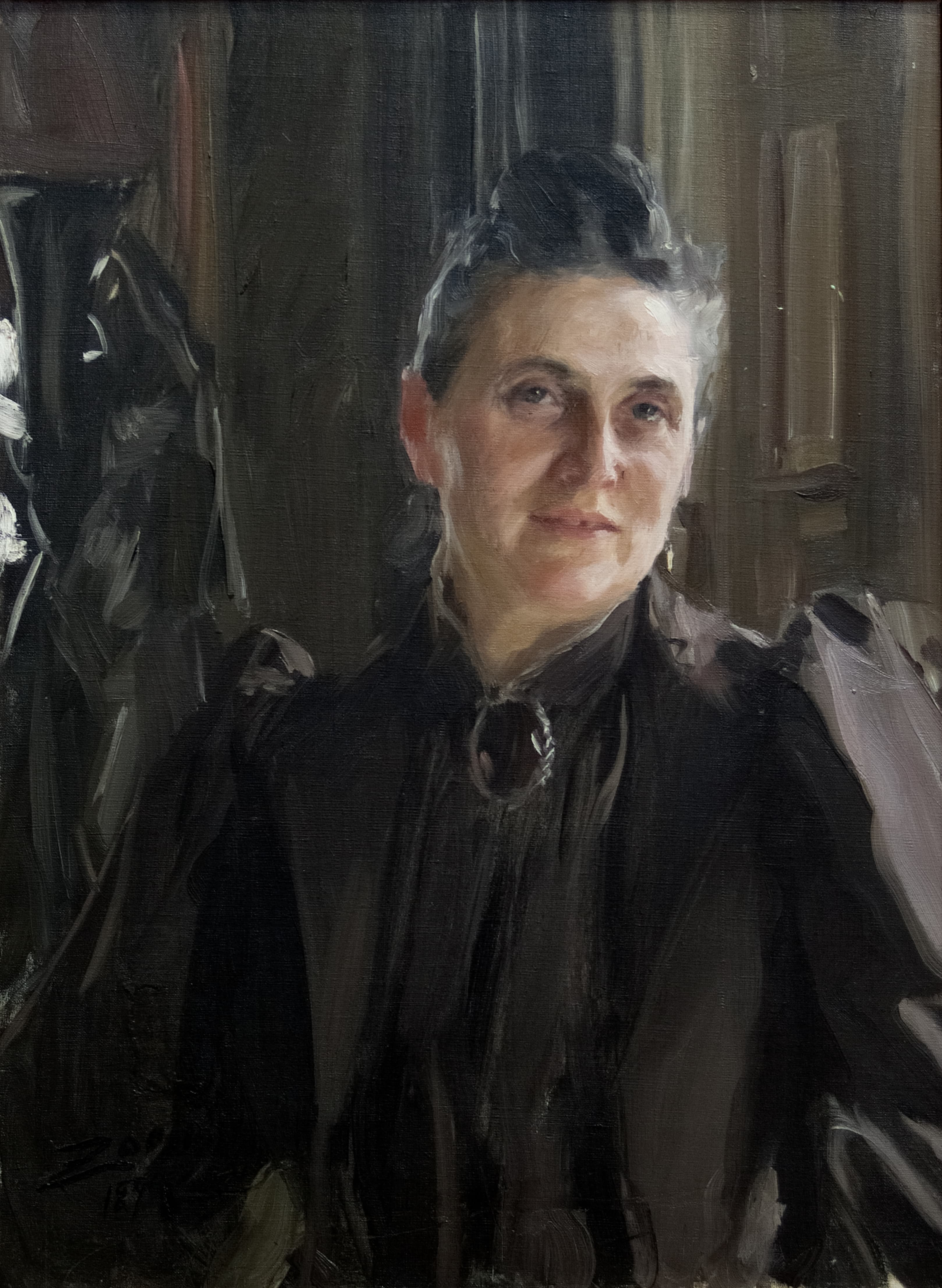 《范妮·蒂尔·尼·斯蒂贝尔》（fanny thiel nee stiebel）｜安德斯·佐恩 Anders Zorn｜1890