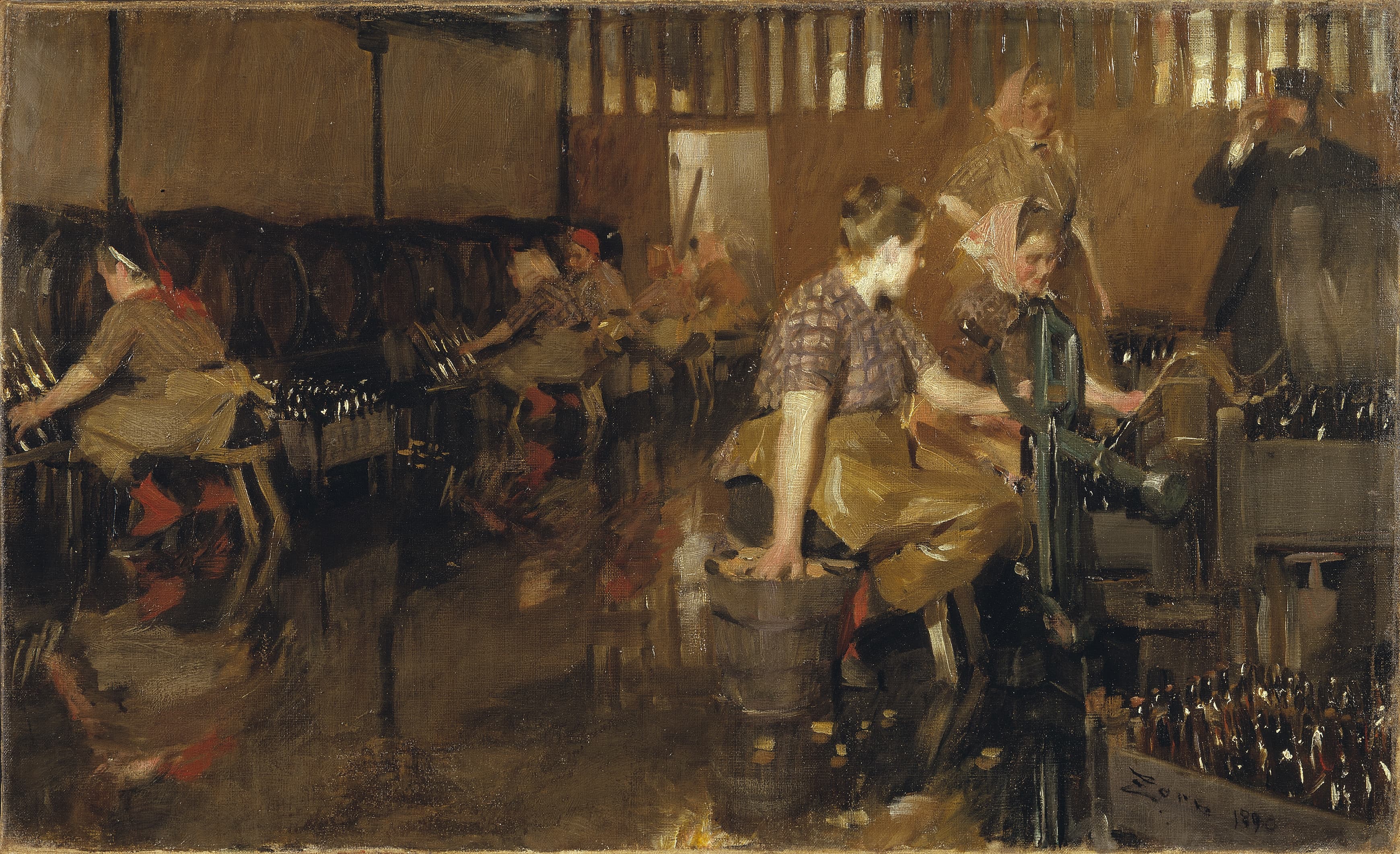《小啤酒厂》（the little brewery）｜安德斯·佐恩 Anders Zorn｜1890
