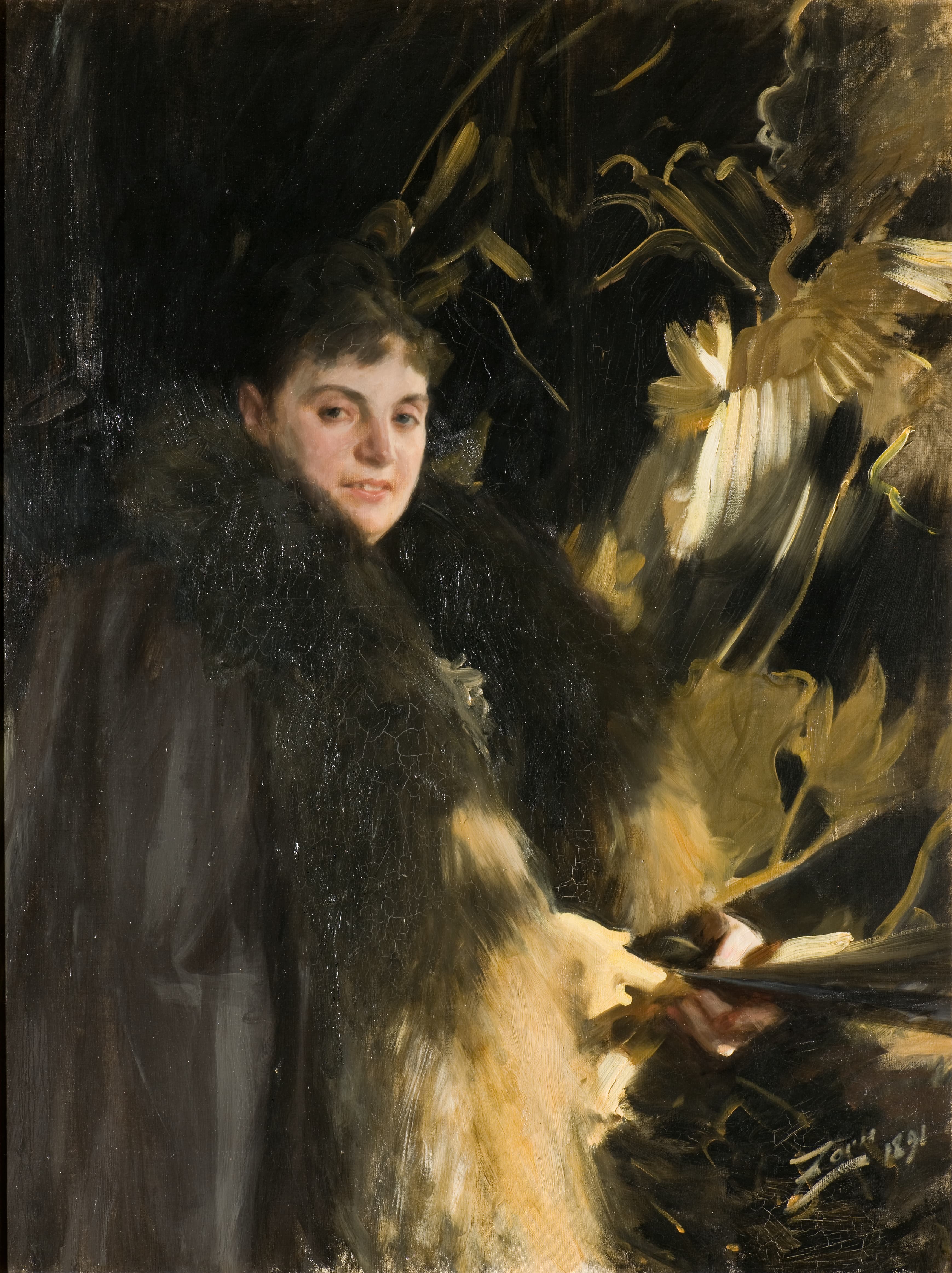 《维罗妮卡·海斯夫人》（mrs veronica heiss）｜安德斯·佐恩 Anders Zorn｜1891