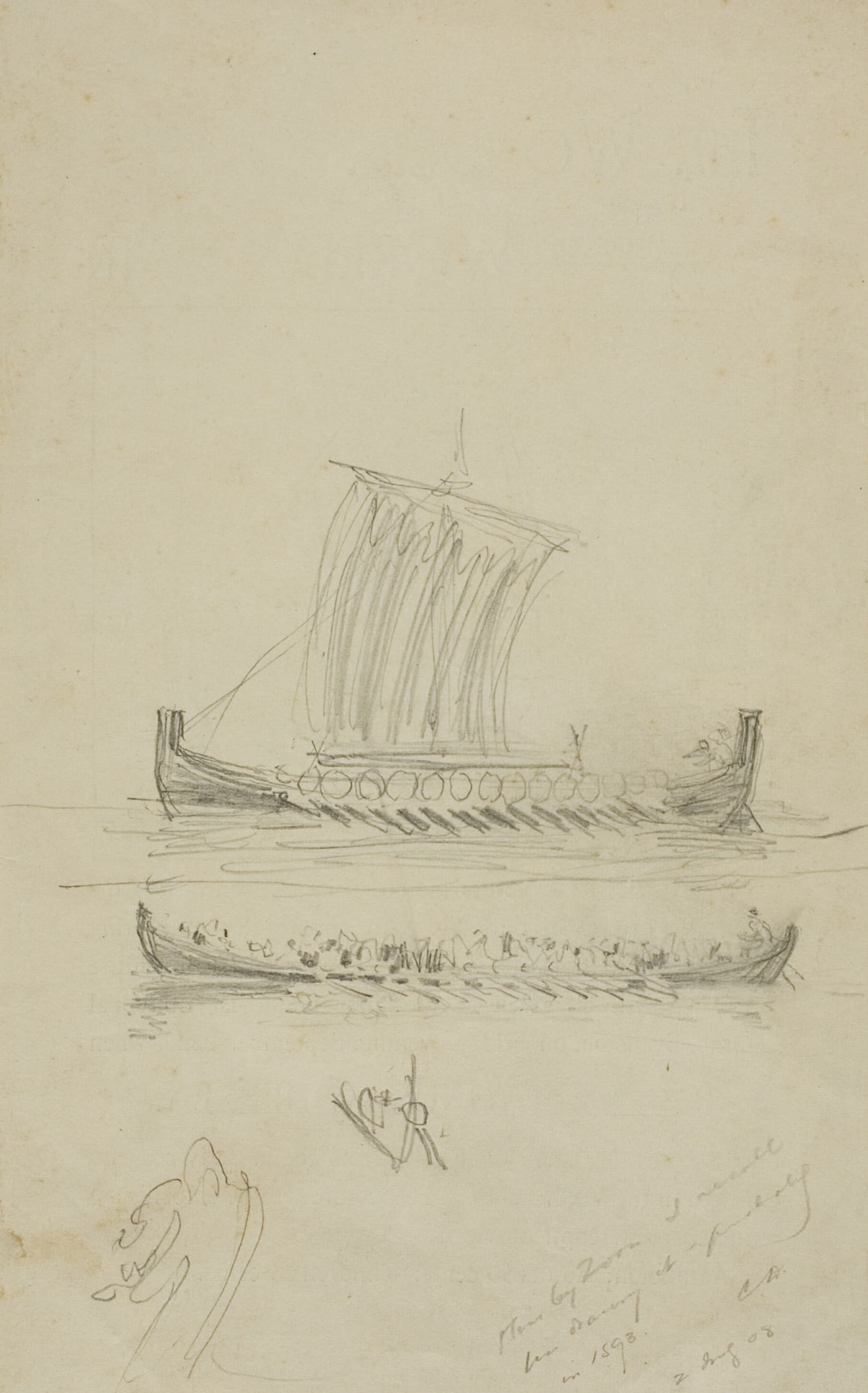 《安德森船长的帆船草图》（sketch of captain andersons sailing vessel）｜安德斯·佐恩 Anders Zorn｜1893