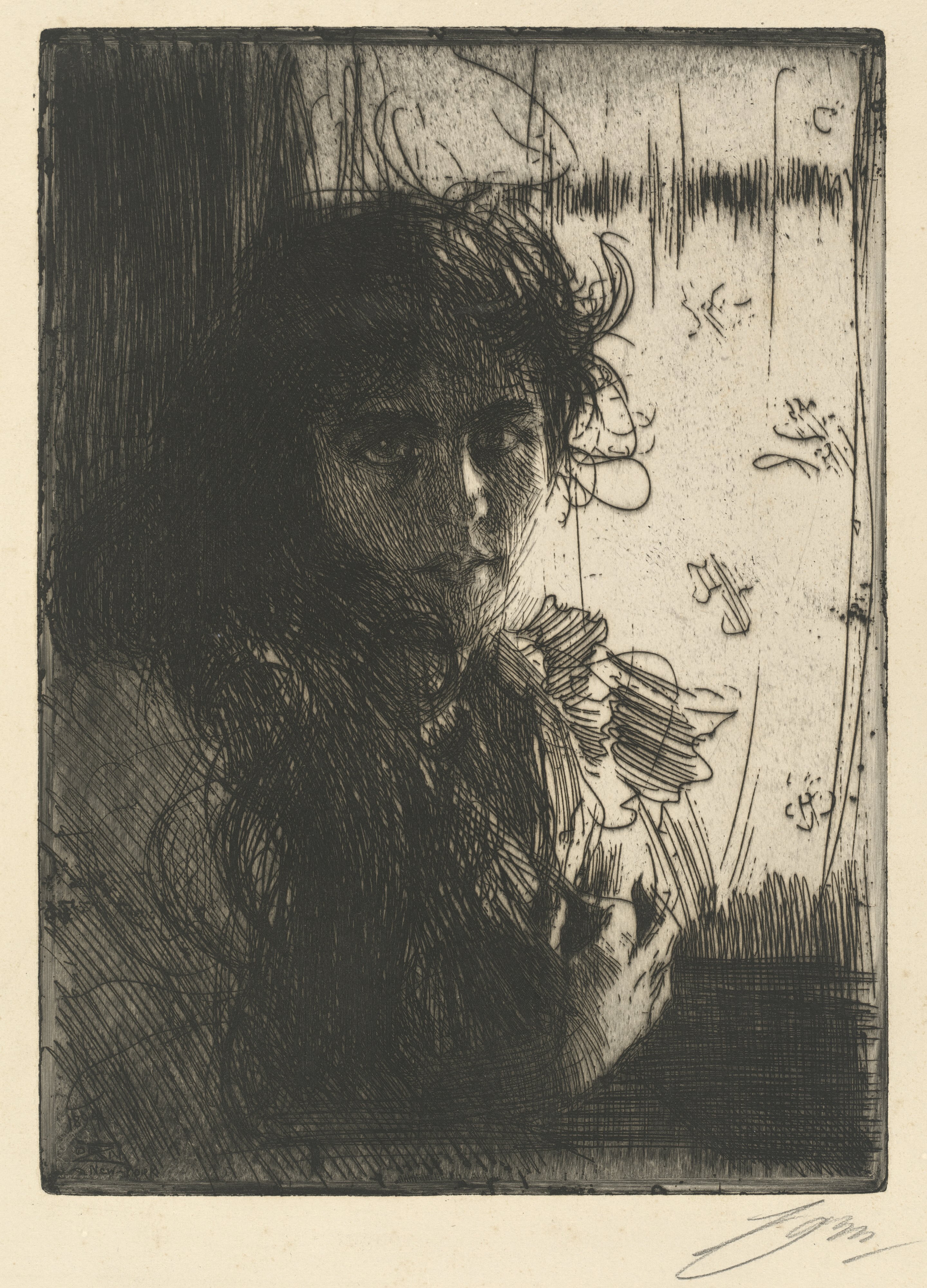 《爱尔兰女孩》（An Irish Girl）｜安德斯·佐恩 Anders Zorn｜1894