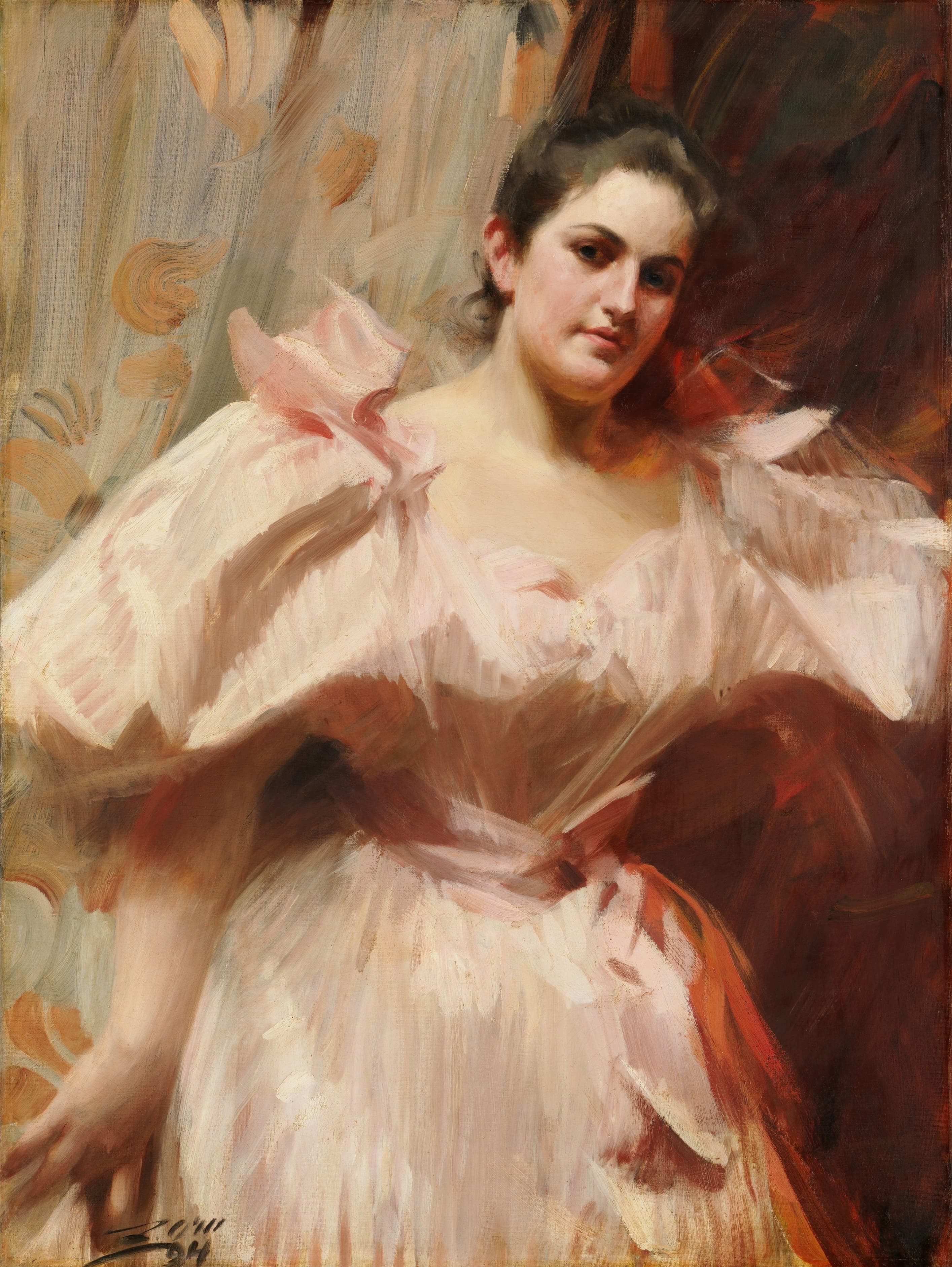 《弗里达·希夫 18761958 后来的费利克斯·M·瓦尔堡夫人》（frieda schiff 18761958 later mrs felix m warburg）｜安德斯·佐恩 Anders Zorn｜1894