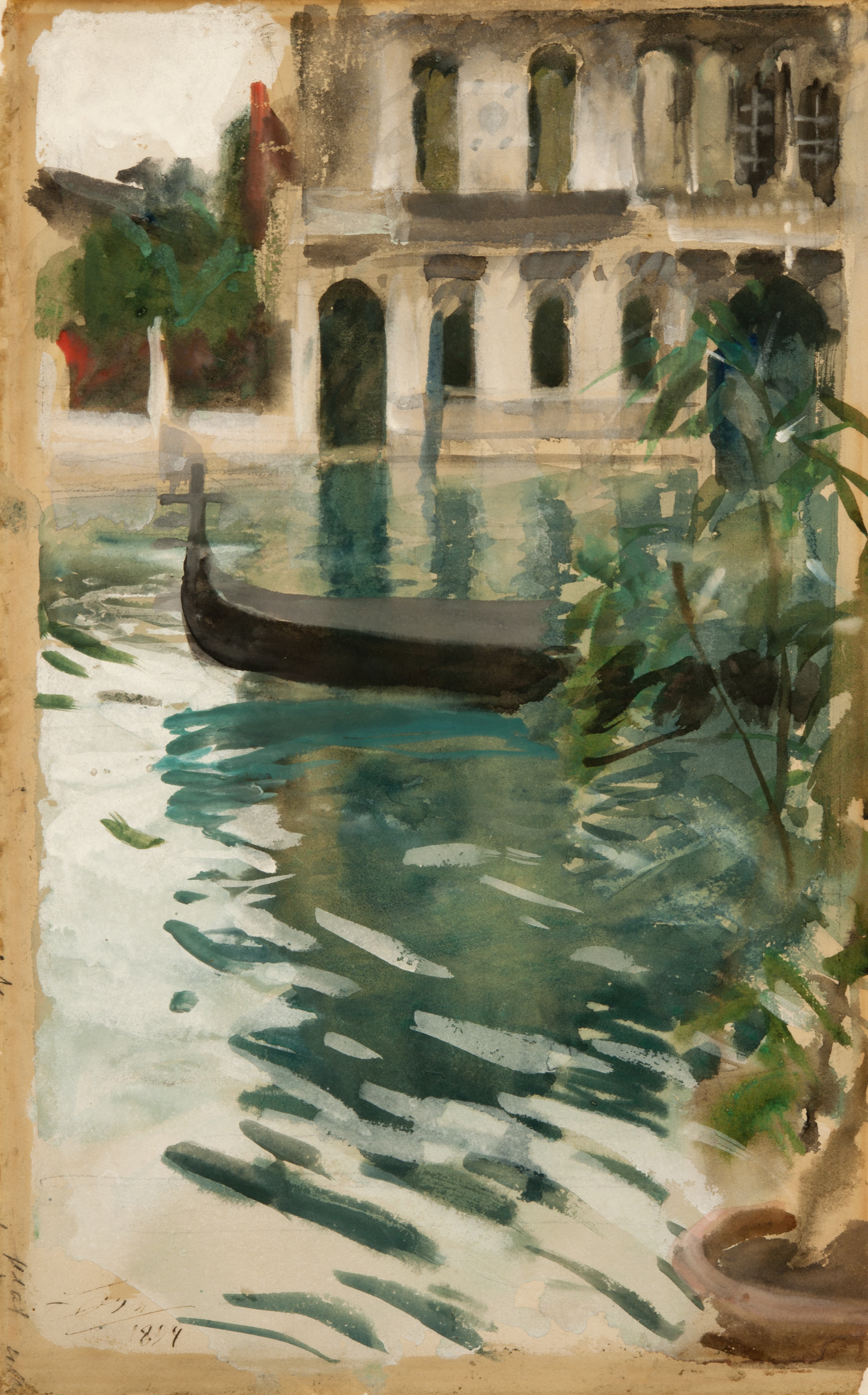 《威尼斯贡多拉》（gondola venice）｜安德斯·佐恩 Anders Zorn｜1894