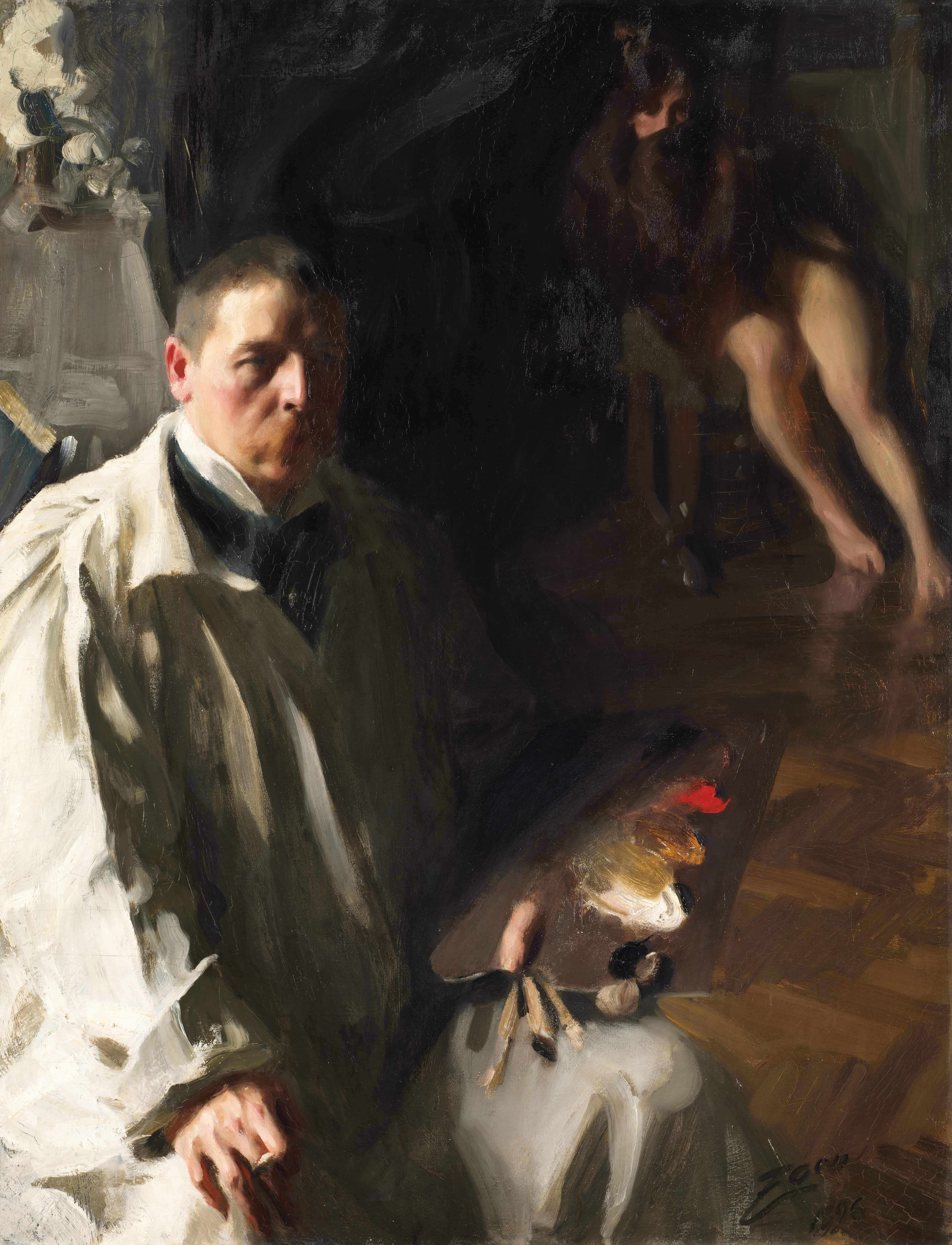 《自画像》（self portrait）｜安德斯·佐恩 Anders Zorn｜1896