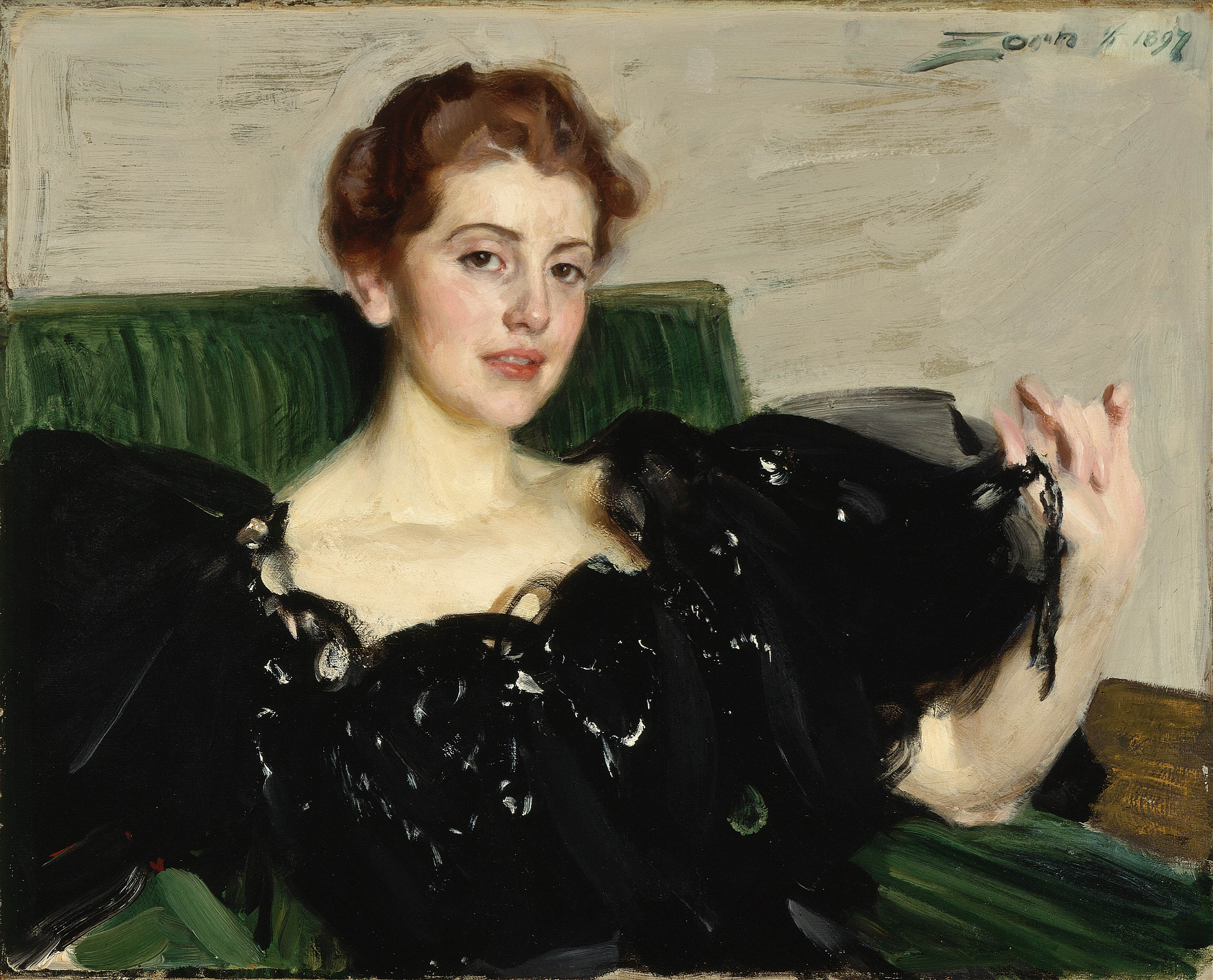 《露西·特纳·乔伊》（lucy turner joy）｜安德斯·佐恩 Anders Zorn｜1897