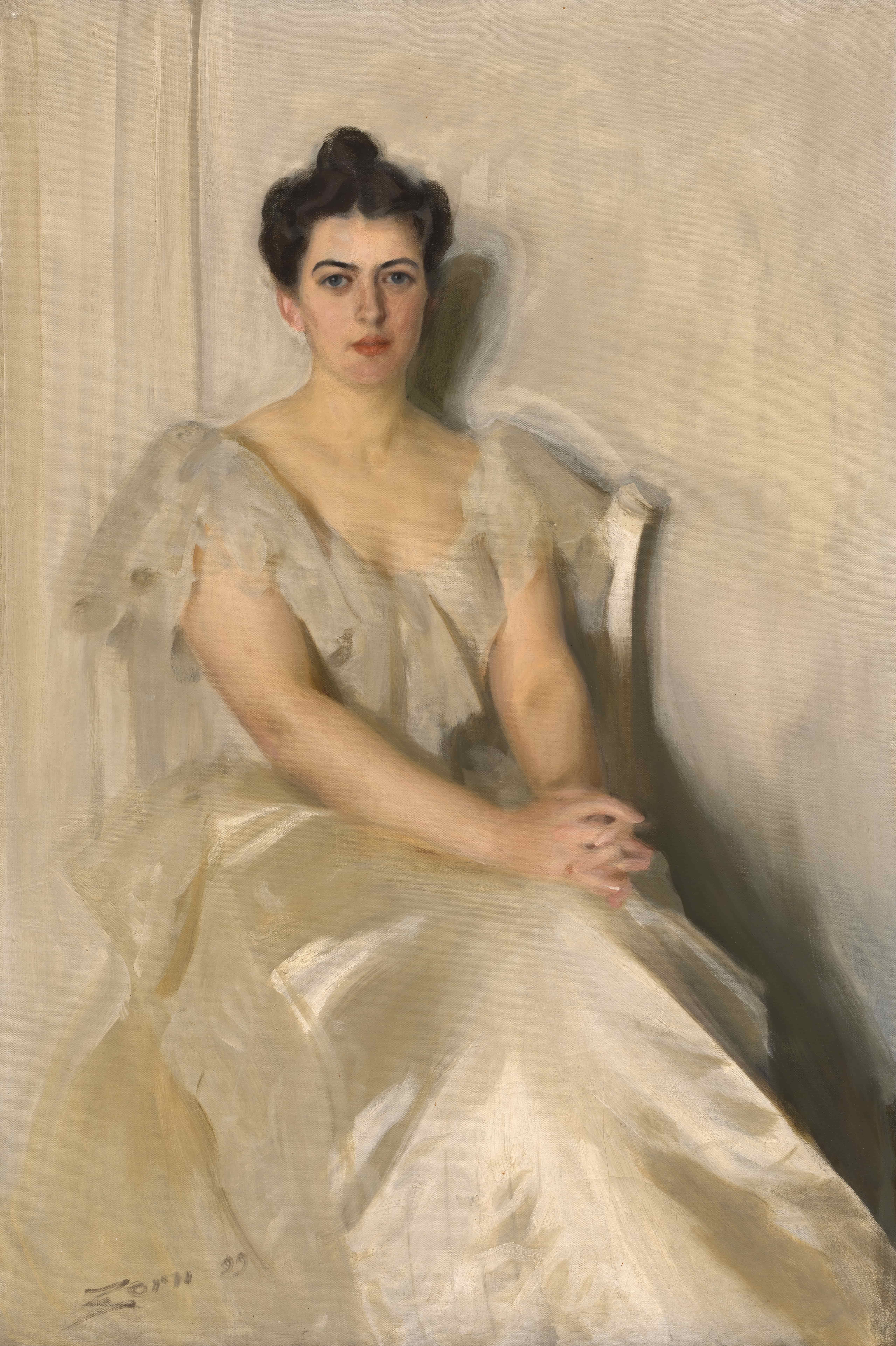《弗朗西斯·福尔瑟姆·克利夫兰》（frances folsom cleveland）｜安德斯·佐恩 Anders Zorn｜1899