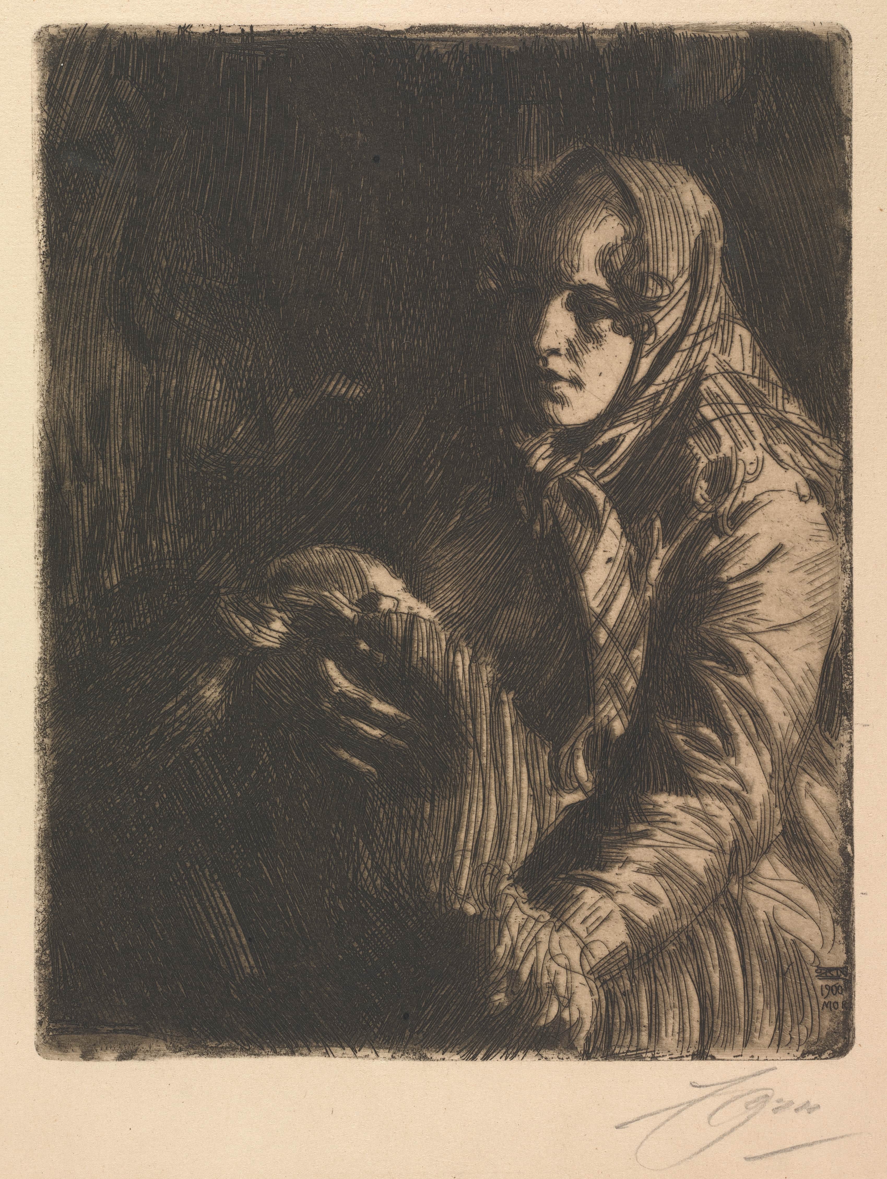 《麦当娜》（madonna）｜安德斯·佐恩 Anders Zorn｜1900