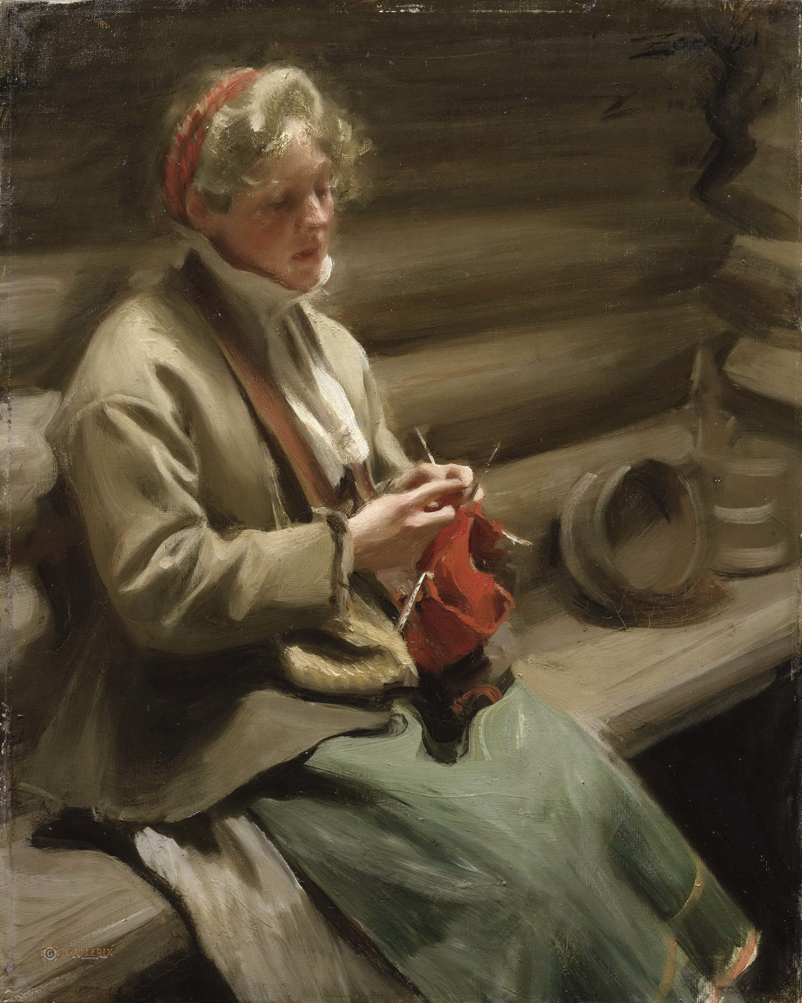 《安德斯·佐恩的《毒刺山》（Stinging hill by Anders Zorn）｜安德斯·佐恩 Anders Zorn｜1901