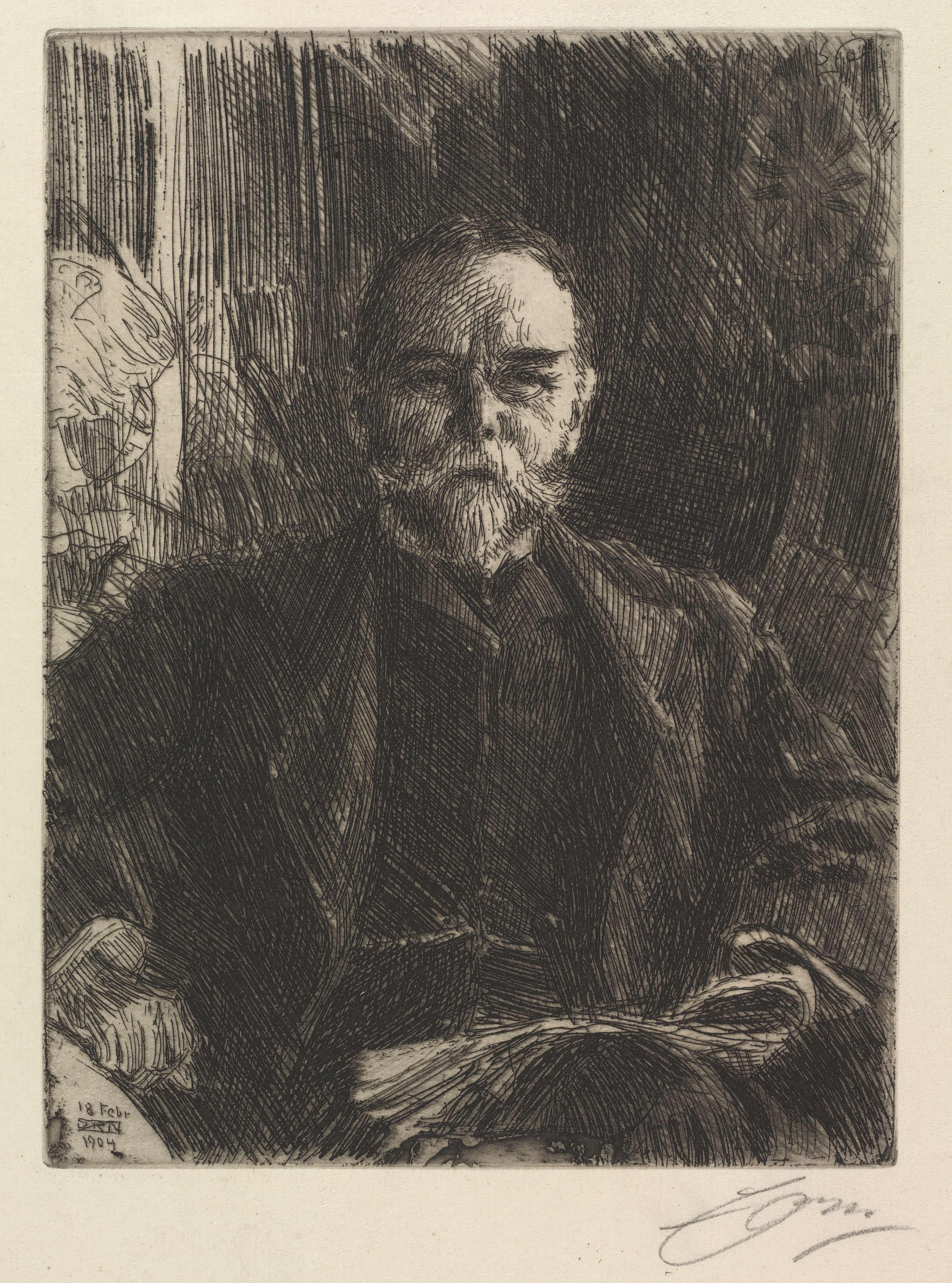 《约翰·海伊》（john hay）｜安德斯·佐恩 Anders Zorn｜1904