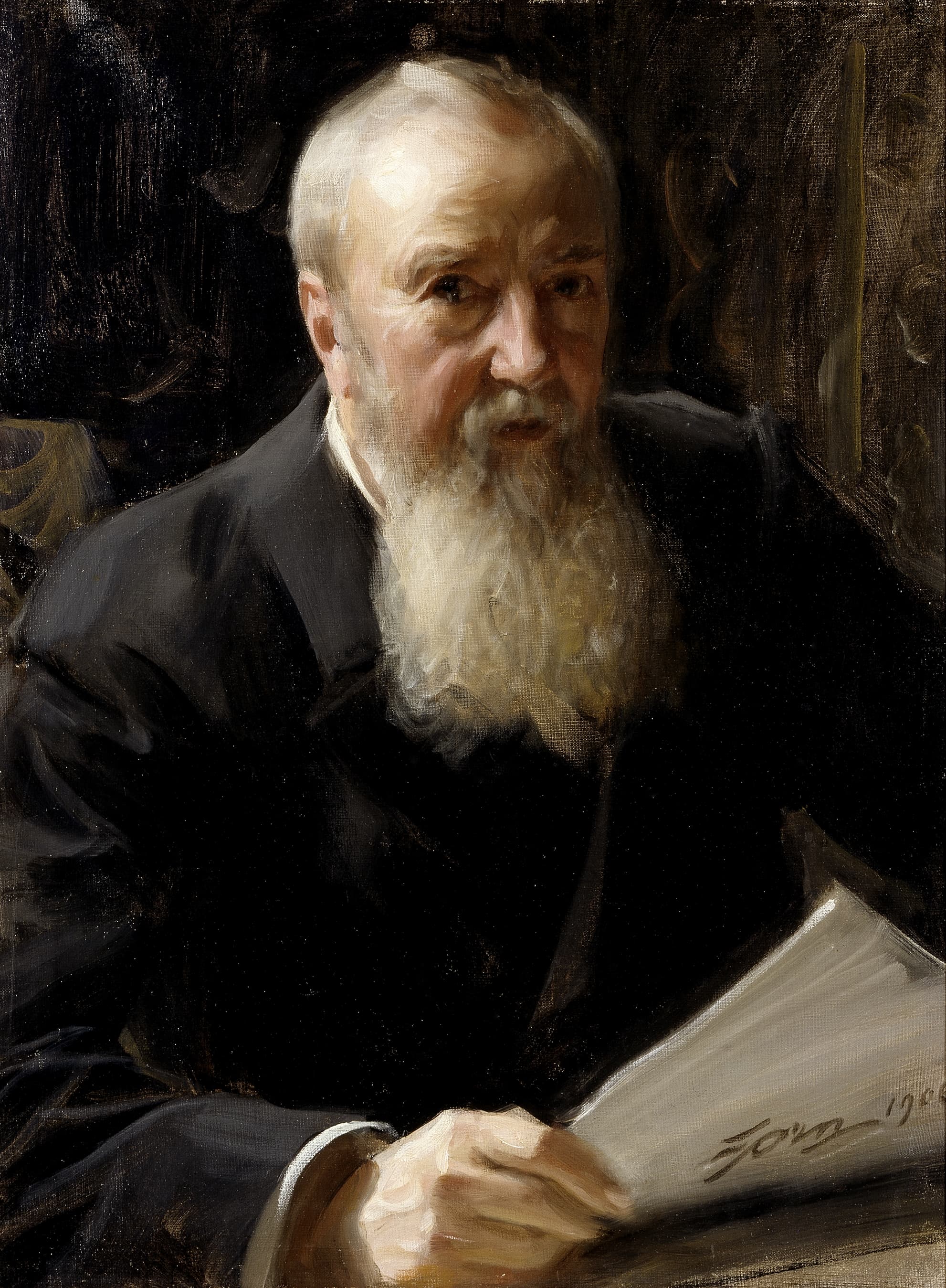 《卡尔·弗雷德里克·莱瓦尔赫》（carl fredrik lijlevalch）｜安德斯·佐恩 Anders Zorn｜1906