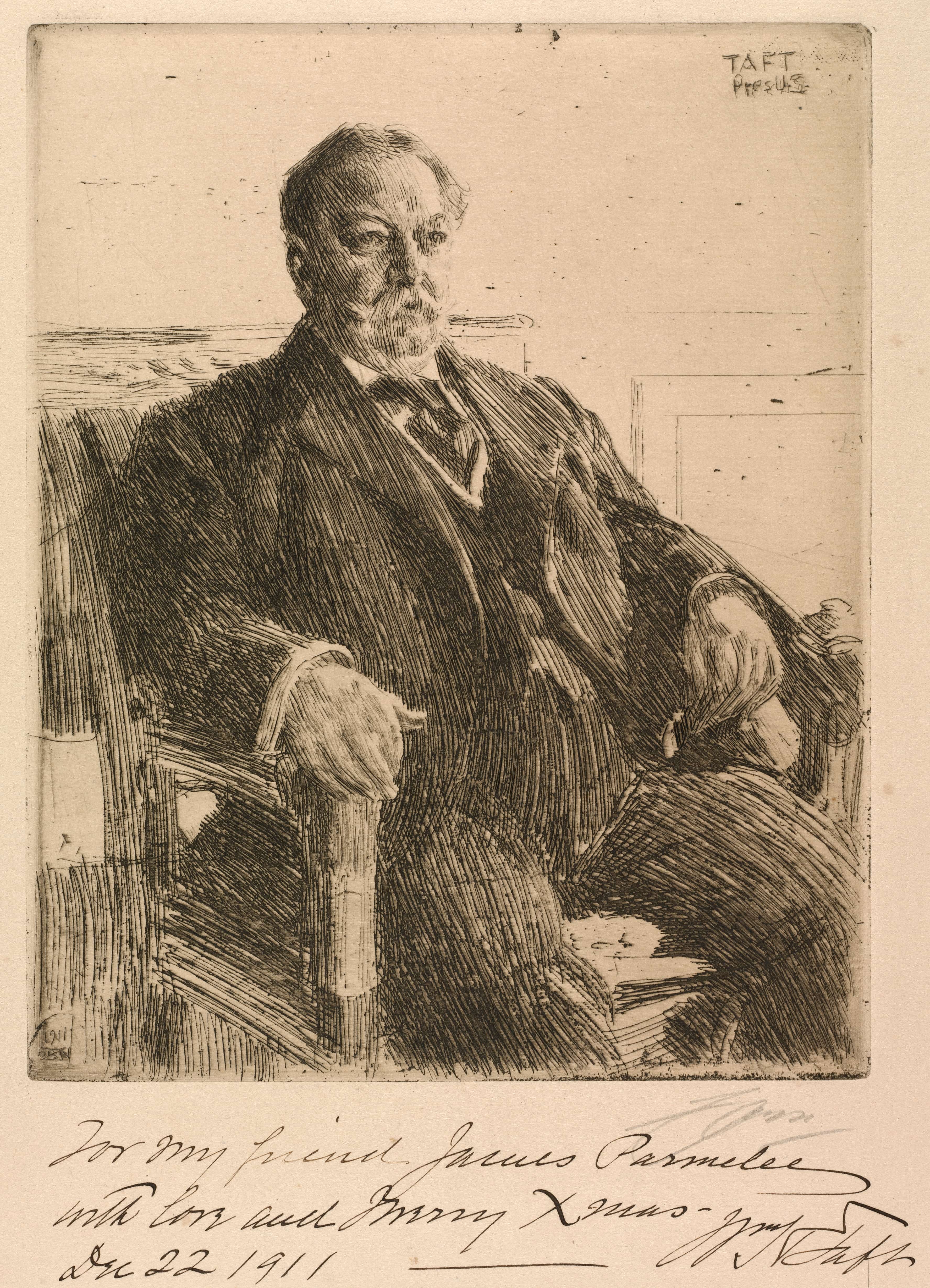 《威廉·霍华德·塔夫脱总统》（president william howard taft）｜安德斯·佐恩 Anders Zorn｜1911