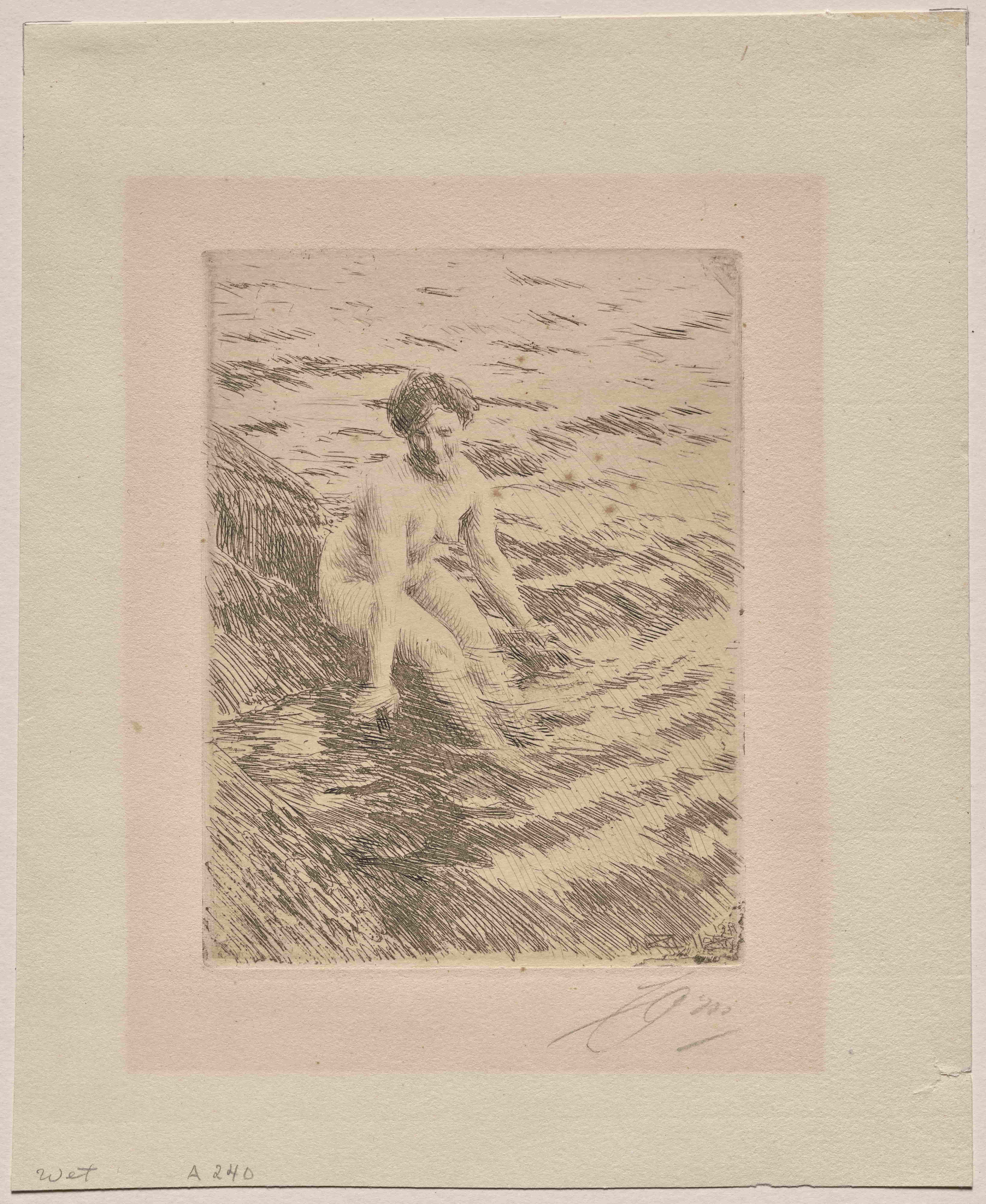 《湿的》（wet）｜安德斯·佐恩 Anders Zorn｜1911