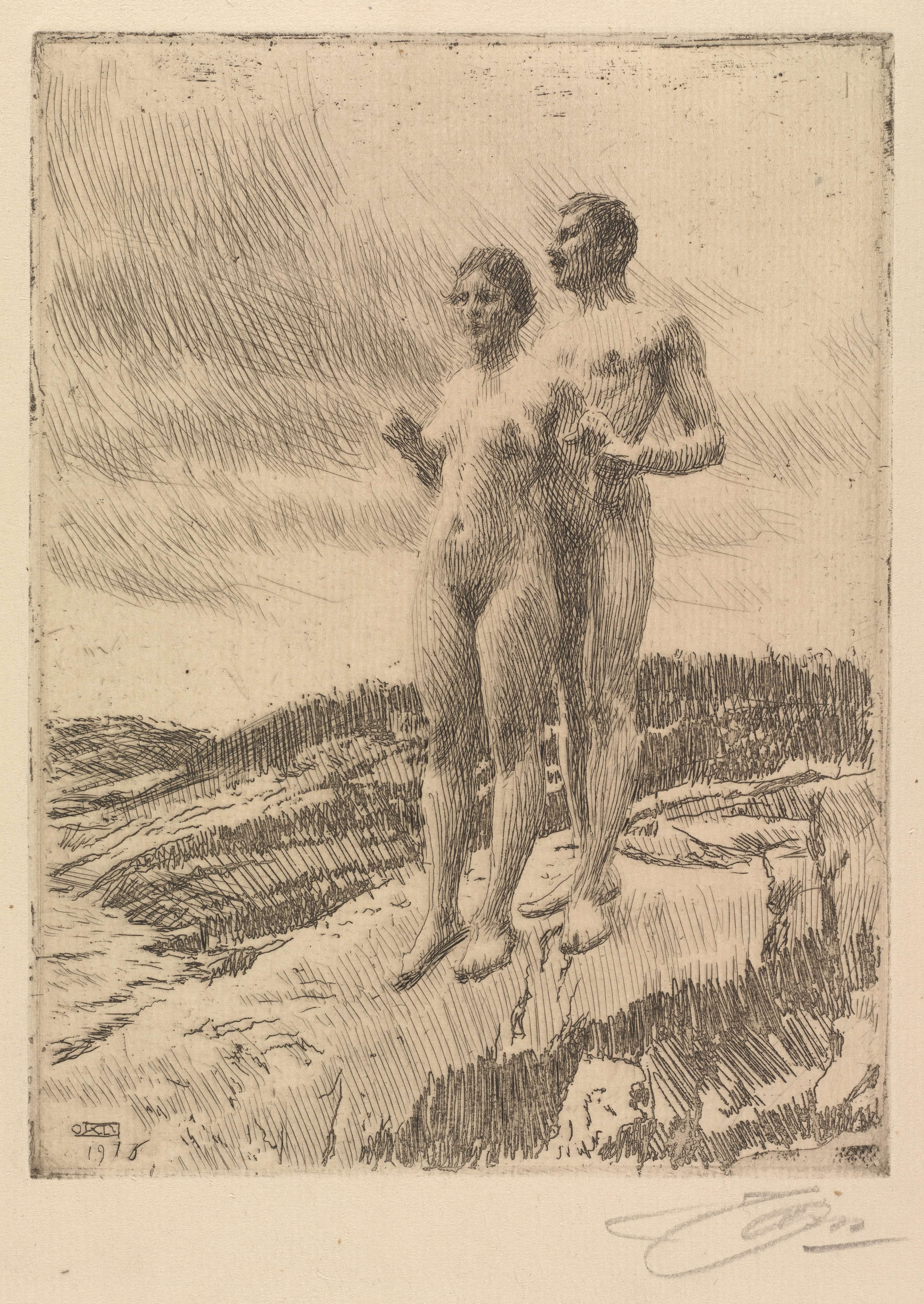 《两个》（the two）｜安德斯·佐恩 Anders Zorn｜1916
