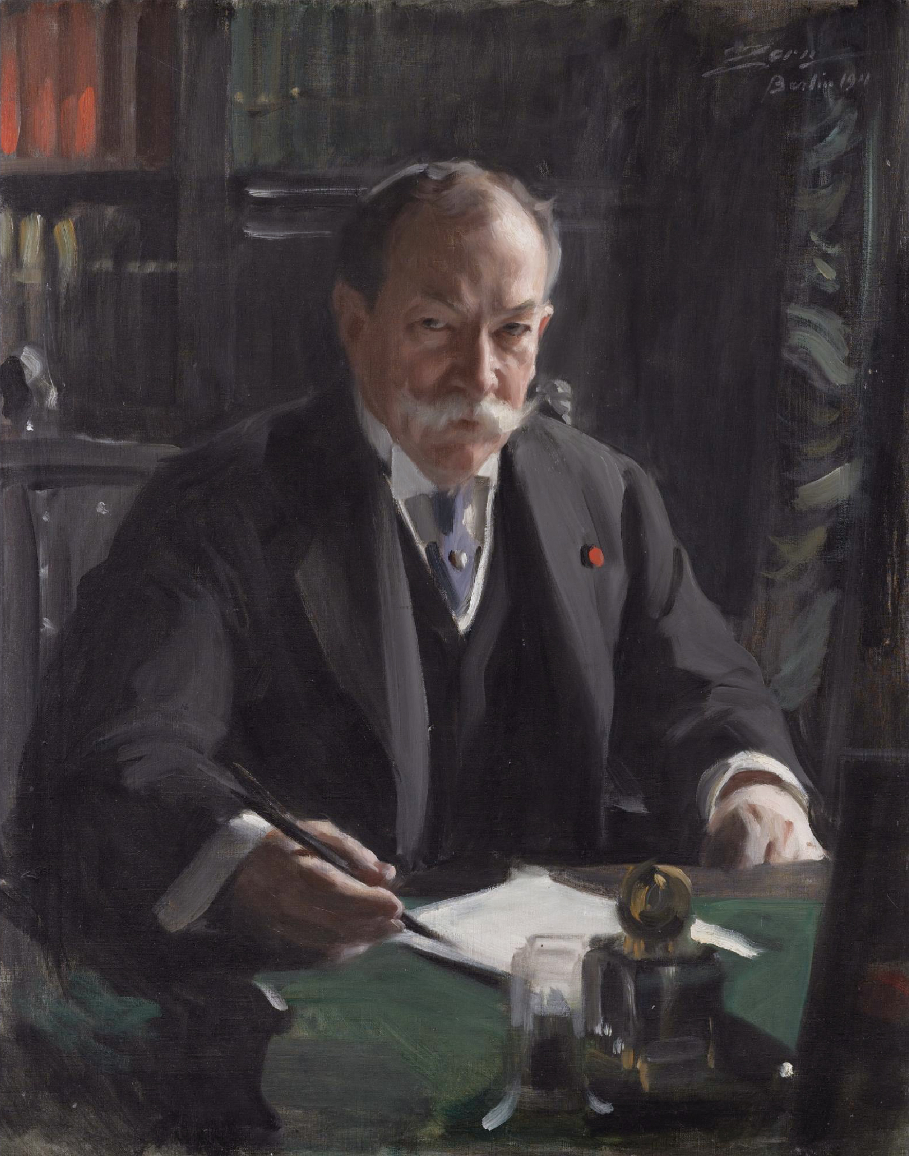 安德斯·佐恩 (Anders Zorn) 创作的《大使大卫·杰恩·希尔》(1860 1920)